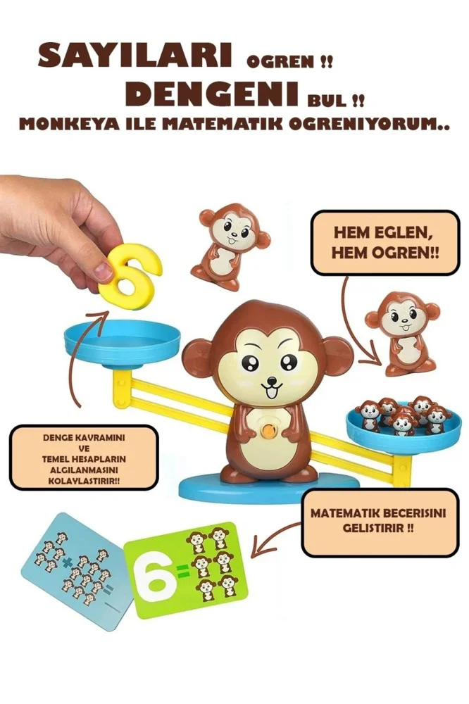 Kayyum Oyuncak Eğitici Oyun Denge Maymunu 2321
