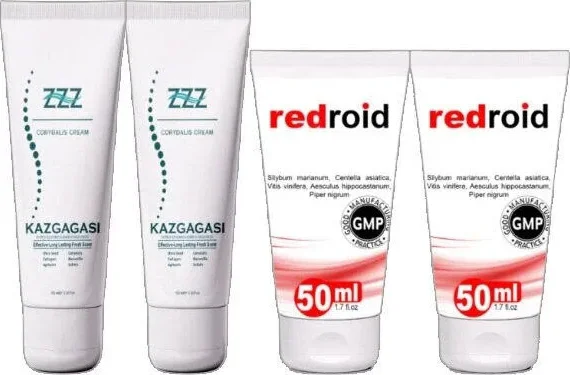 Kaz Gagası Kremi 2X100 ml + Redroid Bakım Kremi 2X50 ml – Cilt Bakım Seti