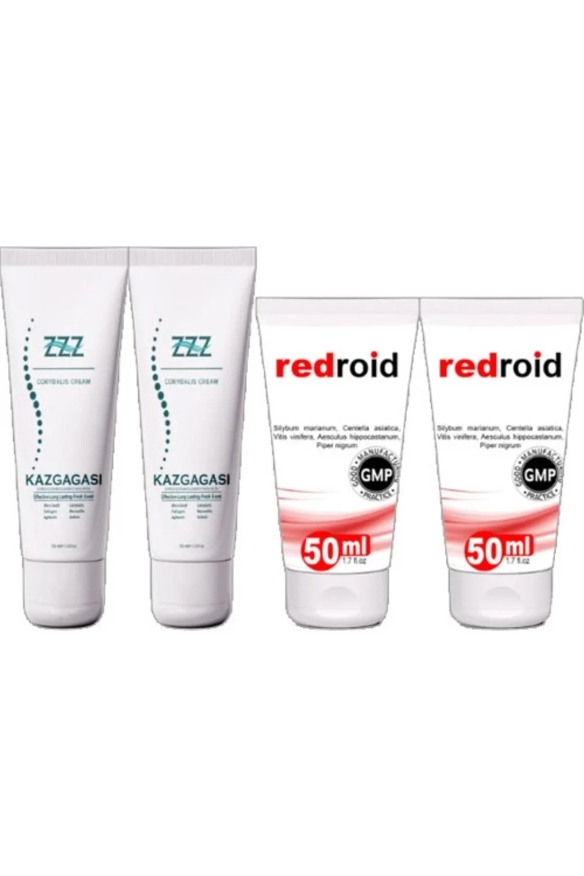 Kaz Gagası Rahatlatıcı Krem 100 ml 2'li + Redroid Rahatlatıcı 50 ml 2'li Seti – Cilt Bakımı & Nemlendirme Kaz Gagası Rahatlatıcı Krem 100 ml 2'li + Redroid Rahatlatıcı 50 ml 2'li Seti – Cilt Bakımı & Nemlendirme