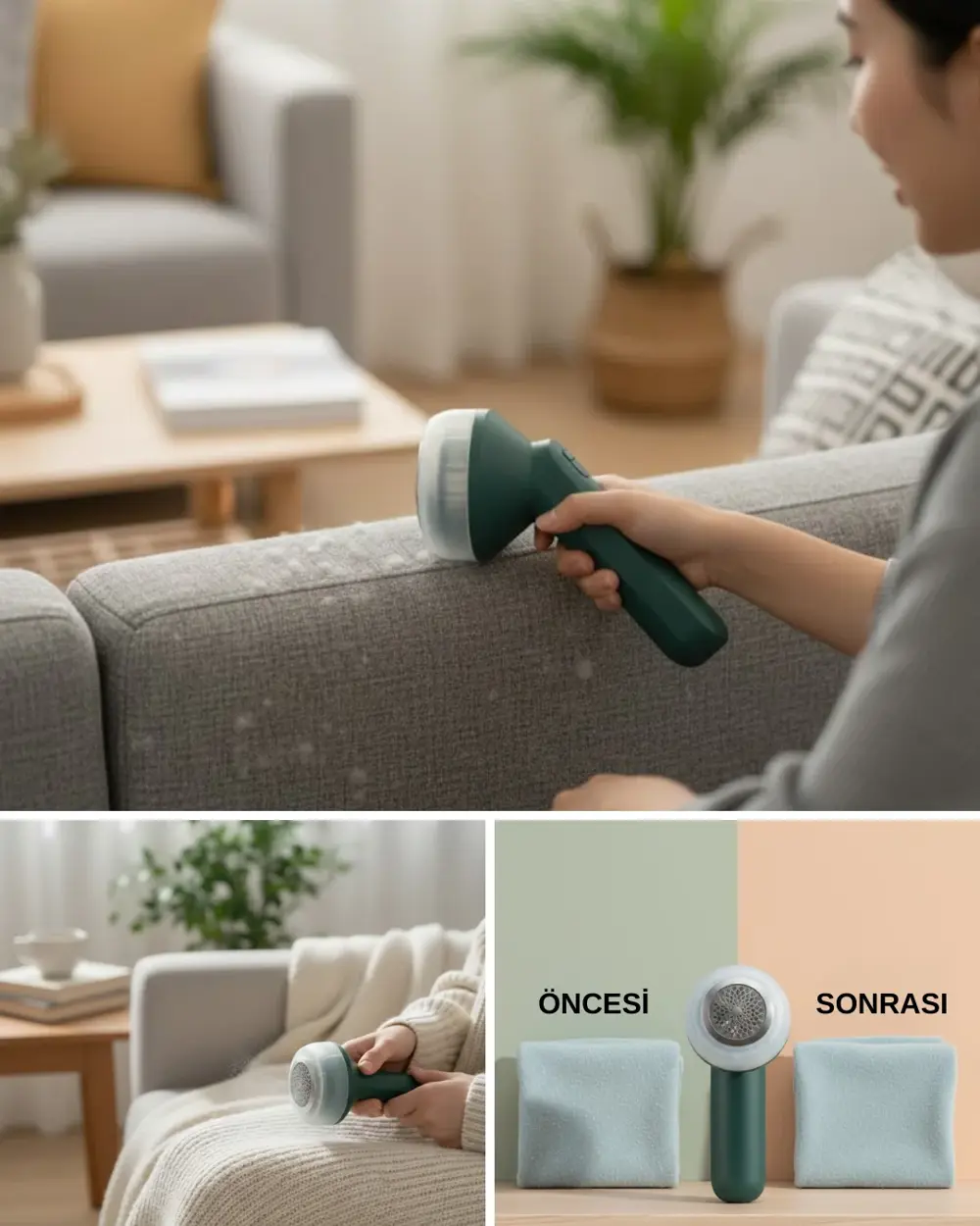 Kazak Battaniye ve Perde İçin Tüy Alma Cihazı