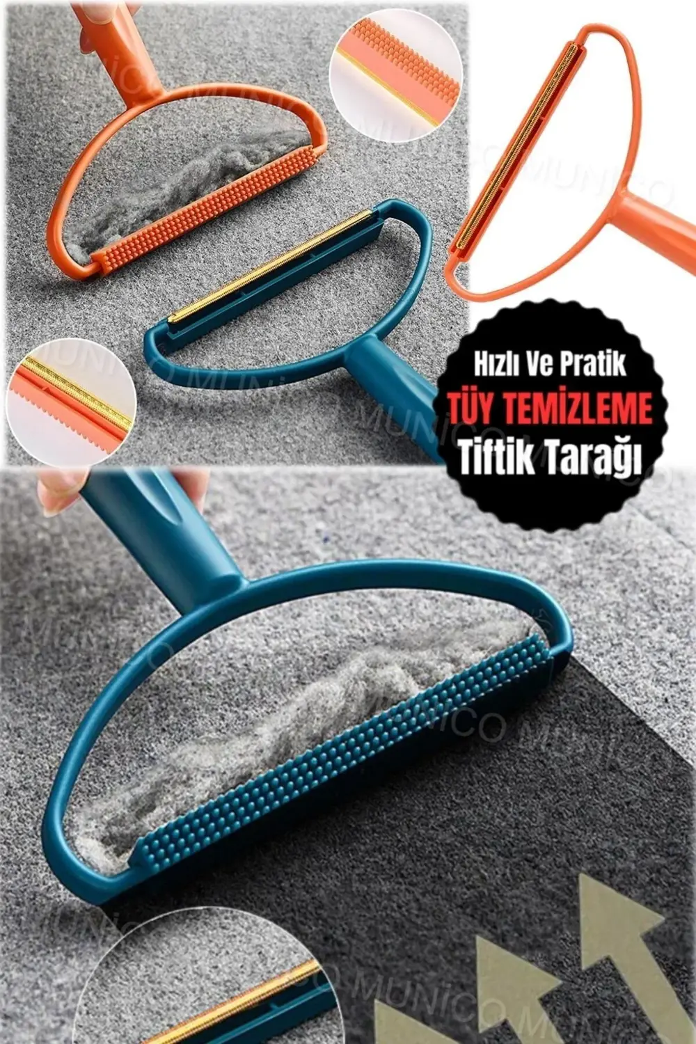 Kazak ve Pantolon Tüy Temizleyici – Çift Taraflı Tiftik Aparatı T