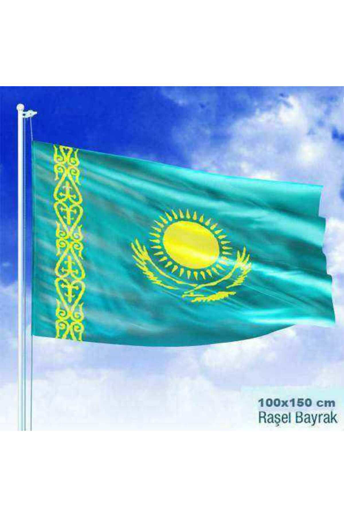 Kazakistan Cumhuriyeti Bayrağı - Türk Devletleri - 100x150 cm
