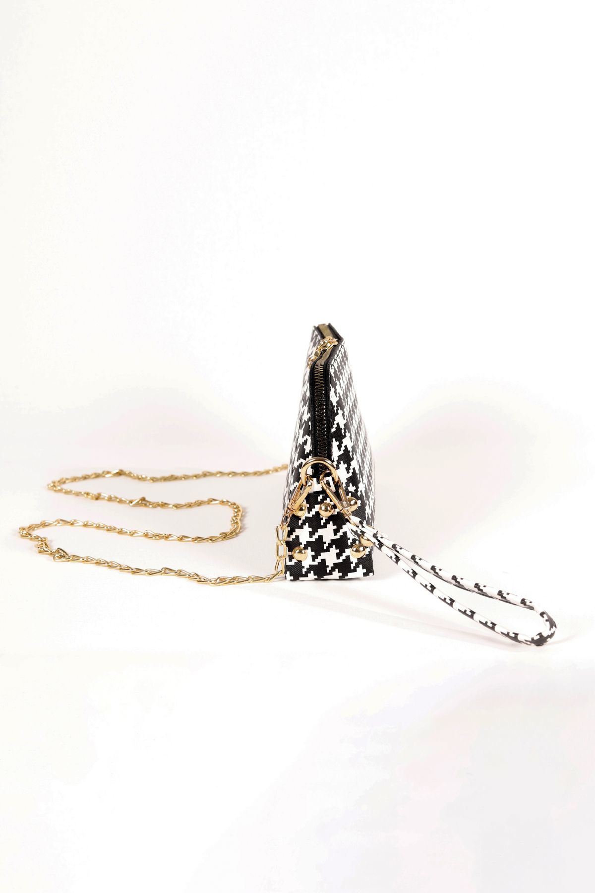 Kazayağı Desenli El Çantası Seti