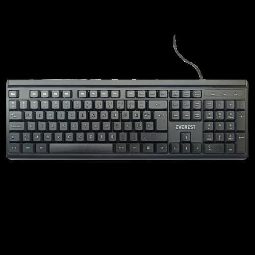 Everest Kb-741F, Usb Kablolu, Türkçe F,  2 Metre Bakır Kablolu, Standart