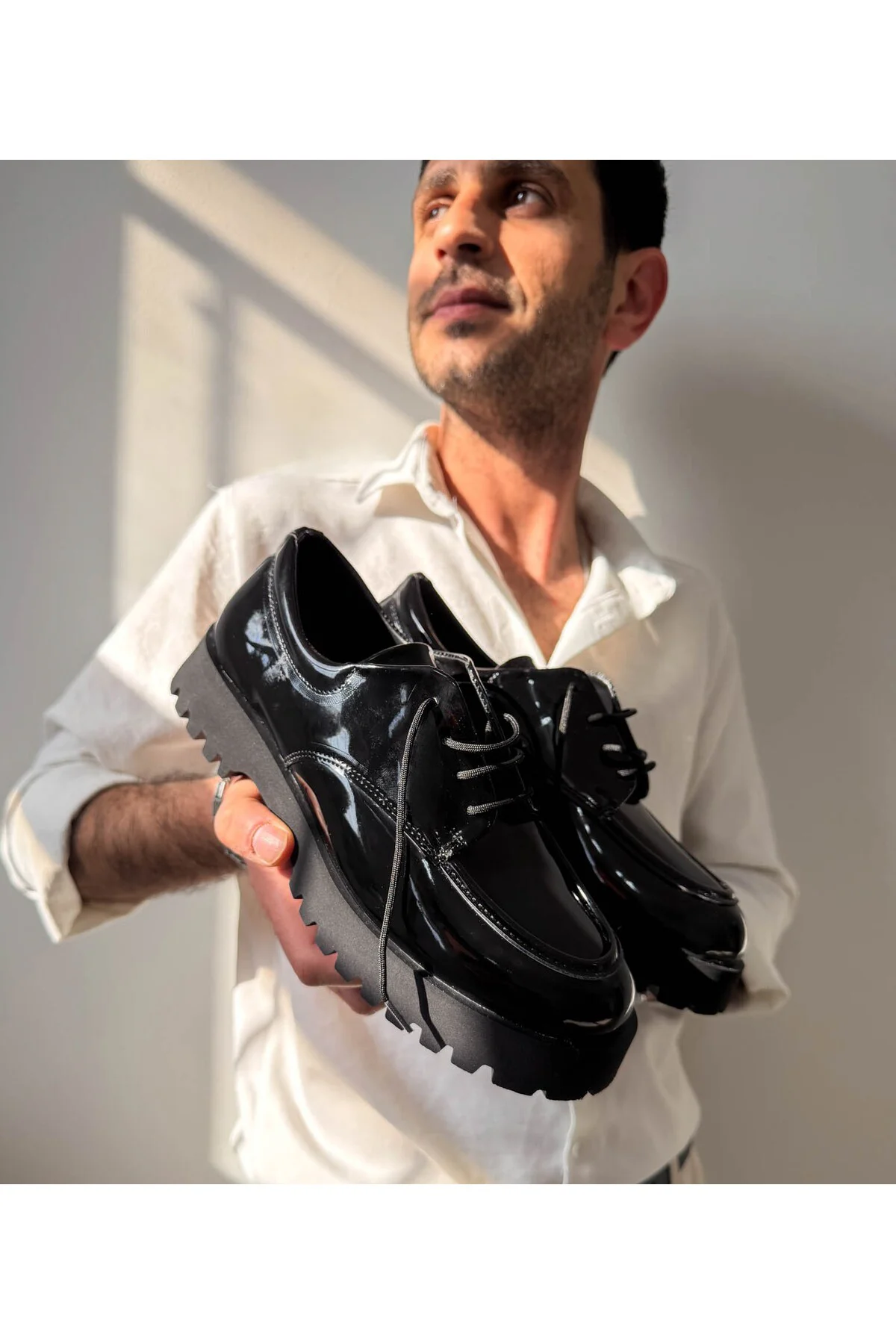 KB-KX6 Kuback Kömür Rugan Bağcıklı Günlük Unisex Ayakkabı KB-KX6 Kuback Kömür Rugan Bağcıklı Günlük Unisex Ayakkabı