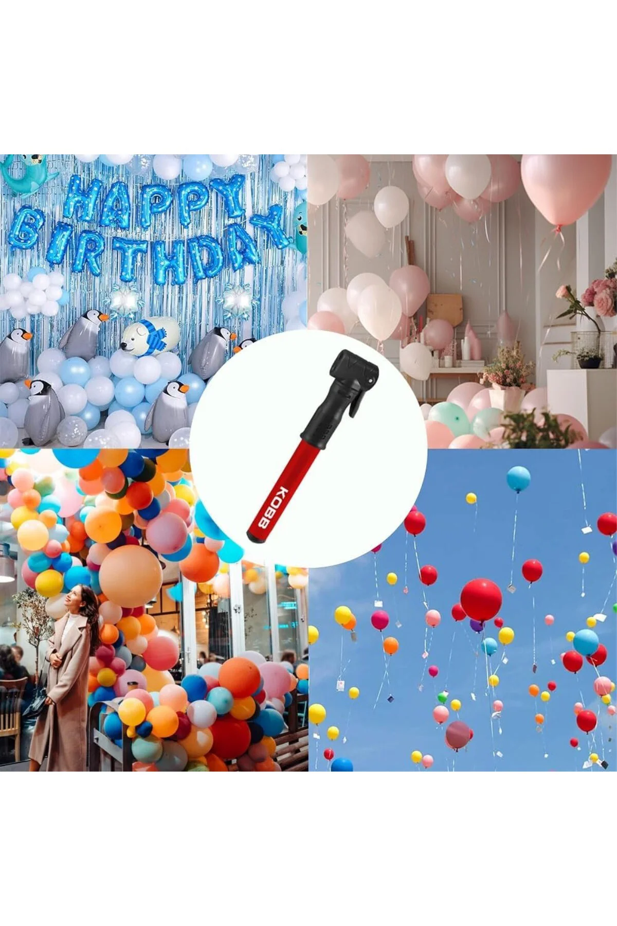 KB2203 87 PSI Bisiklet Lastik Şişirme Taşınabilir Mini El Pompası ve Bisiklet Montaj