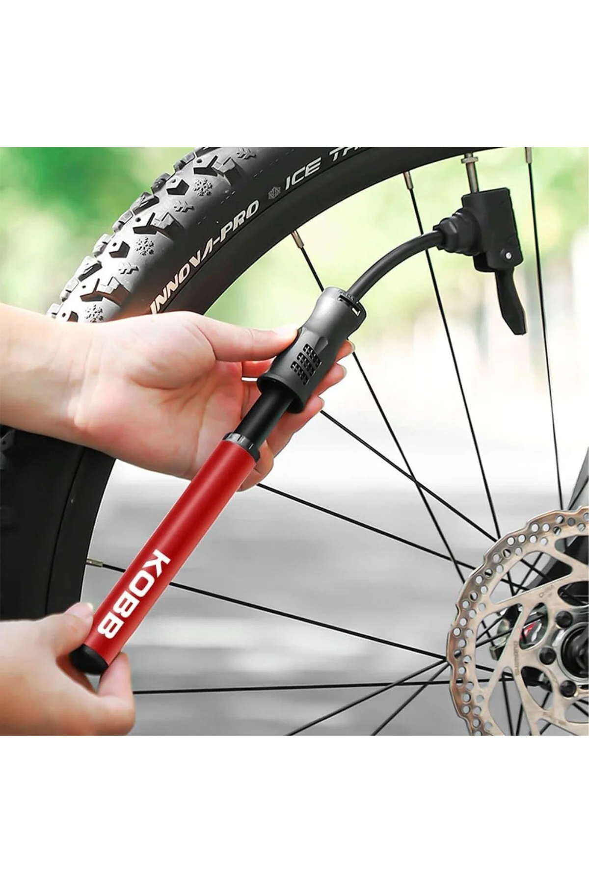 KB2203 87 PSI Bisiklet Lastik Şişirme Taşınabilir Mini El Pompası ve Bisiklet Montaj