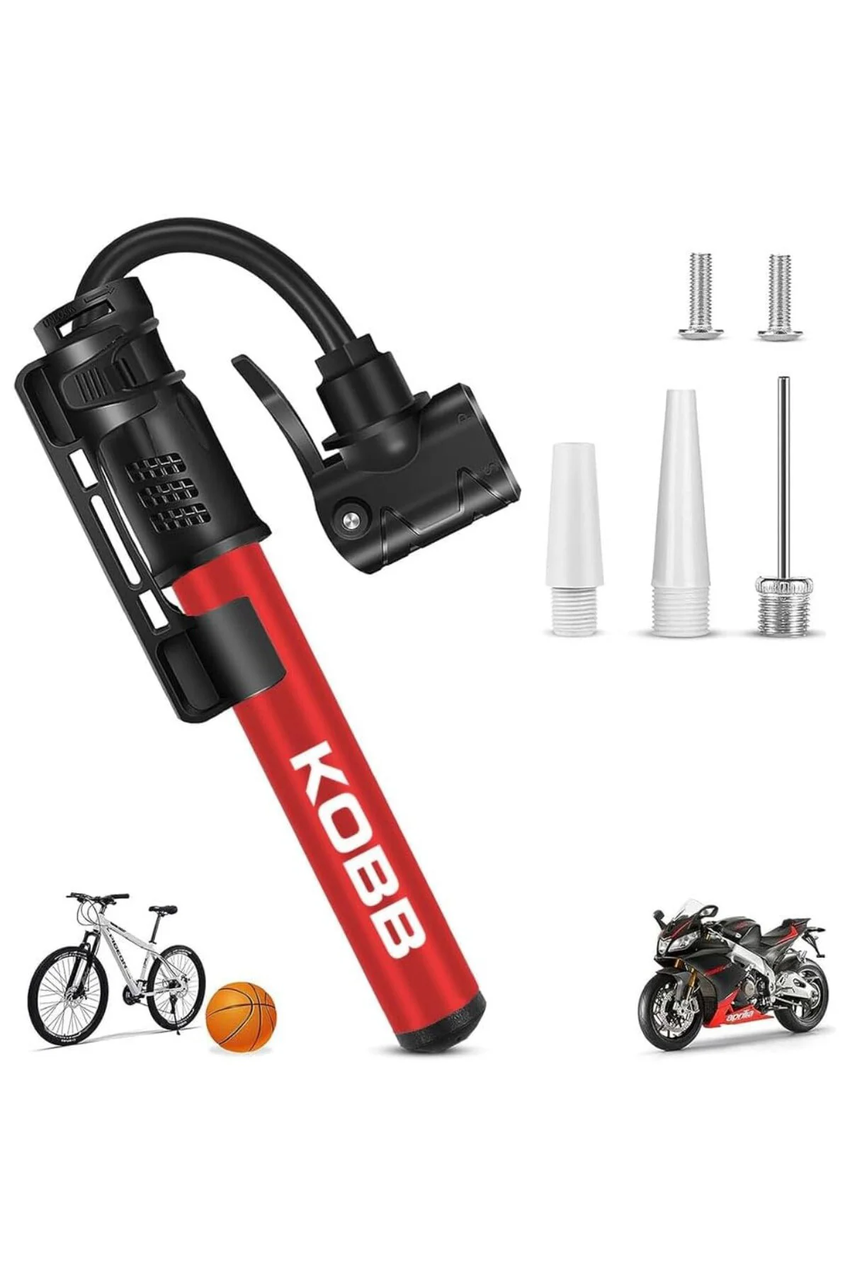 KB2203 87 PSI Bisiklet Lastik Şişirme Taşınabilir Mini El Pompası ve Bisiklet Montaj