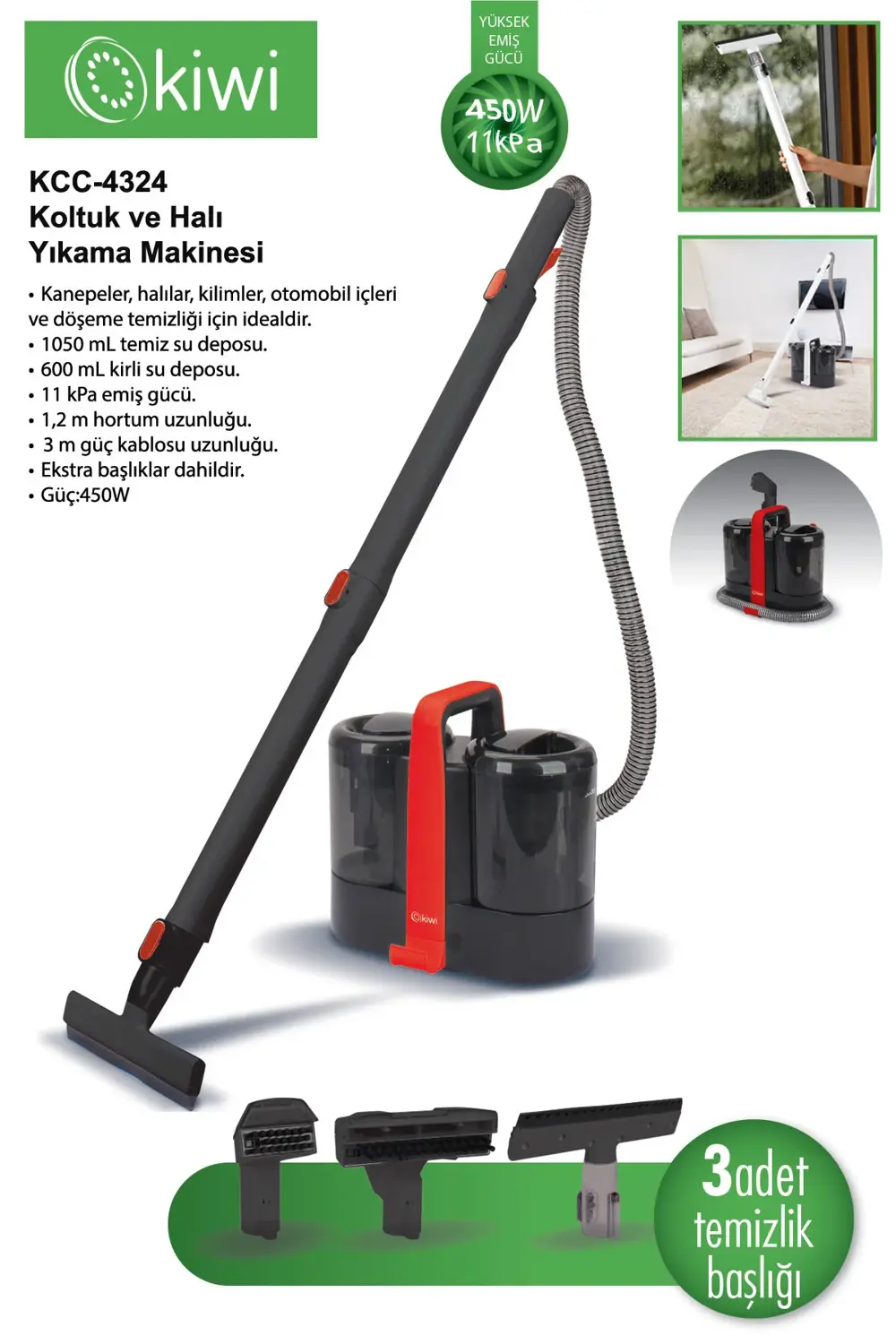 Kcc-4324 Koltuk ve Halı Yıkama Makinesi