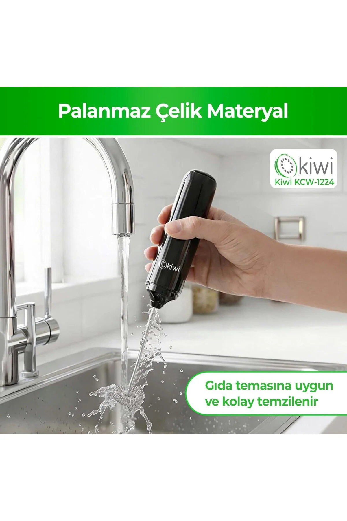 KCW-1224 Şarjlı Kablosuz Mini Mikser – Tek Bardaklık Ayran, Kahve