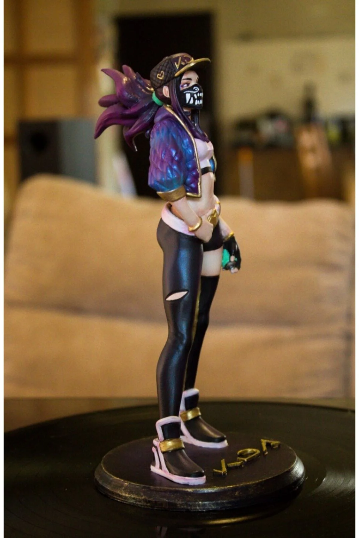 Kda Akali Boyalı Figür 20 Cm (büyük Boy)