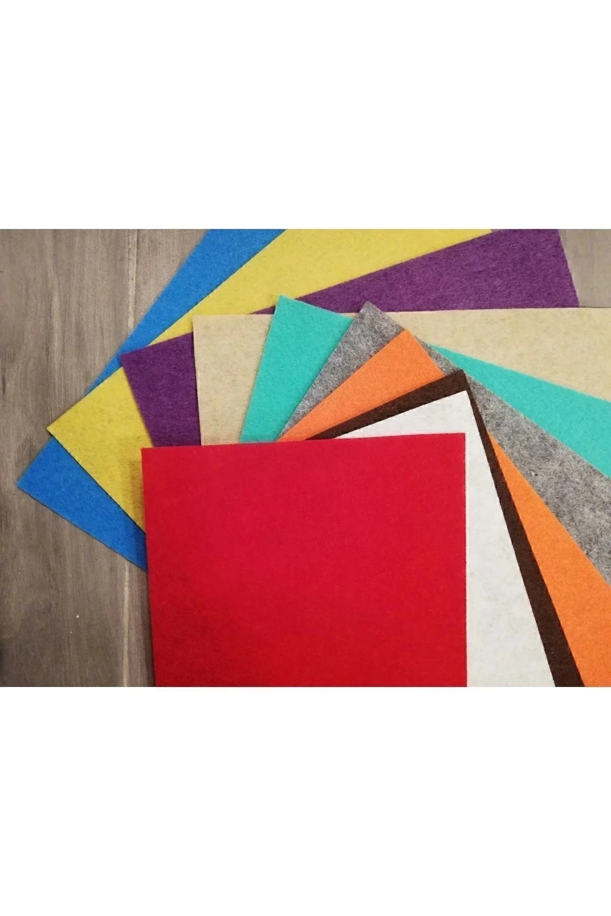 Keçe 10 Renk Karışık 20x30 Cm.