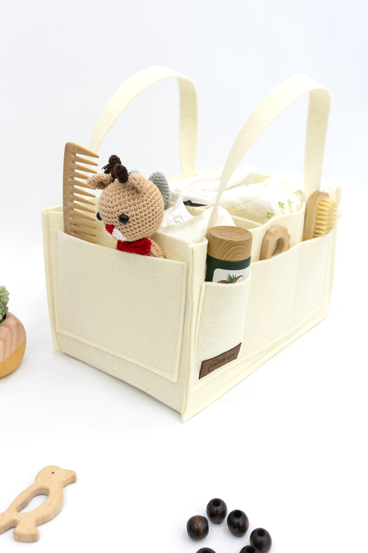 Keçe Anne Bebek Bakım Çantası, Yenidoğan Alt Açma Değiştirme Orga