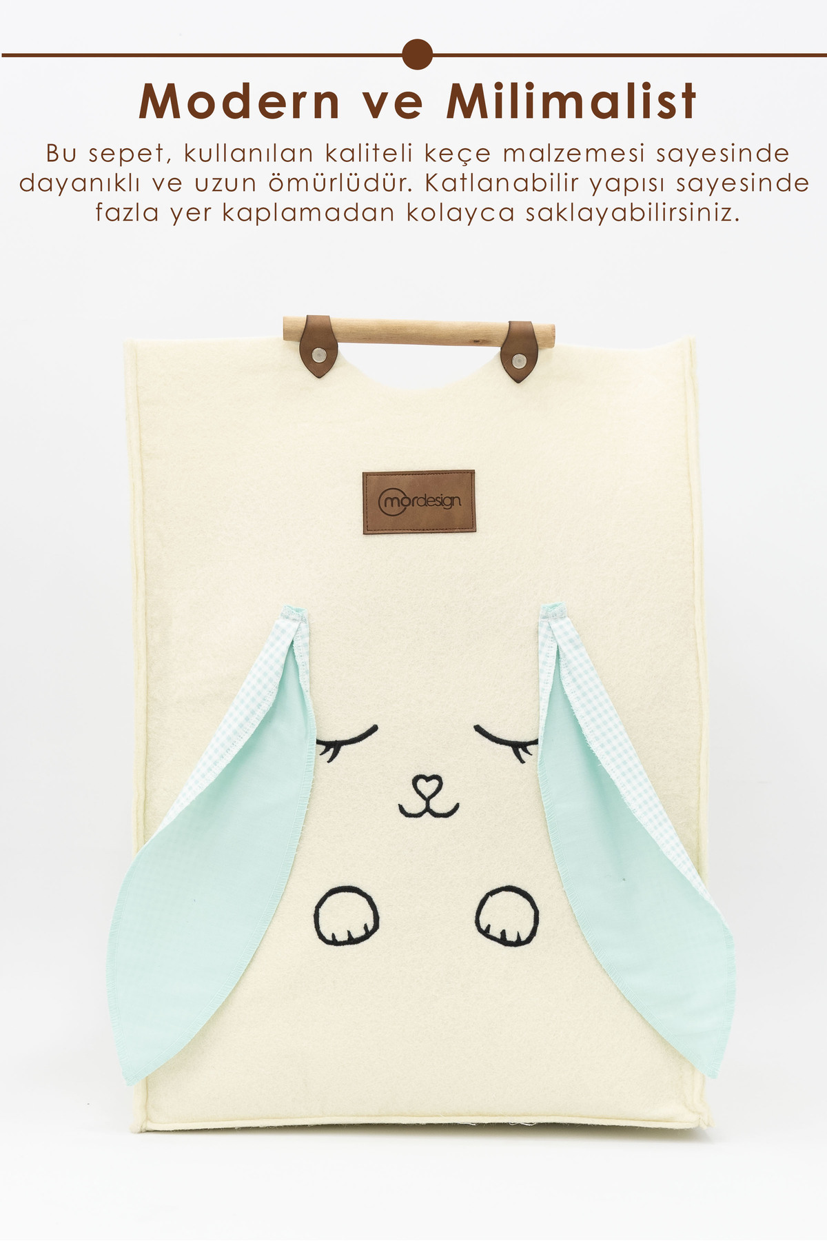 Keçe Çocuk Oyuncak/Kirli Çamaşır Depolama Sepeti, Çok Amaçlı Sakl