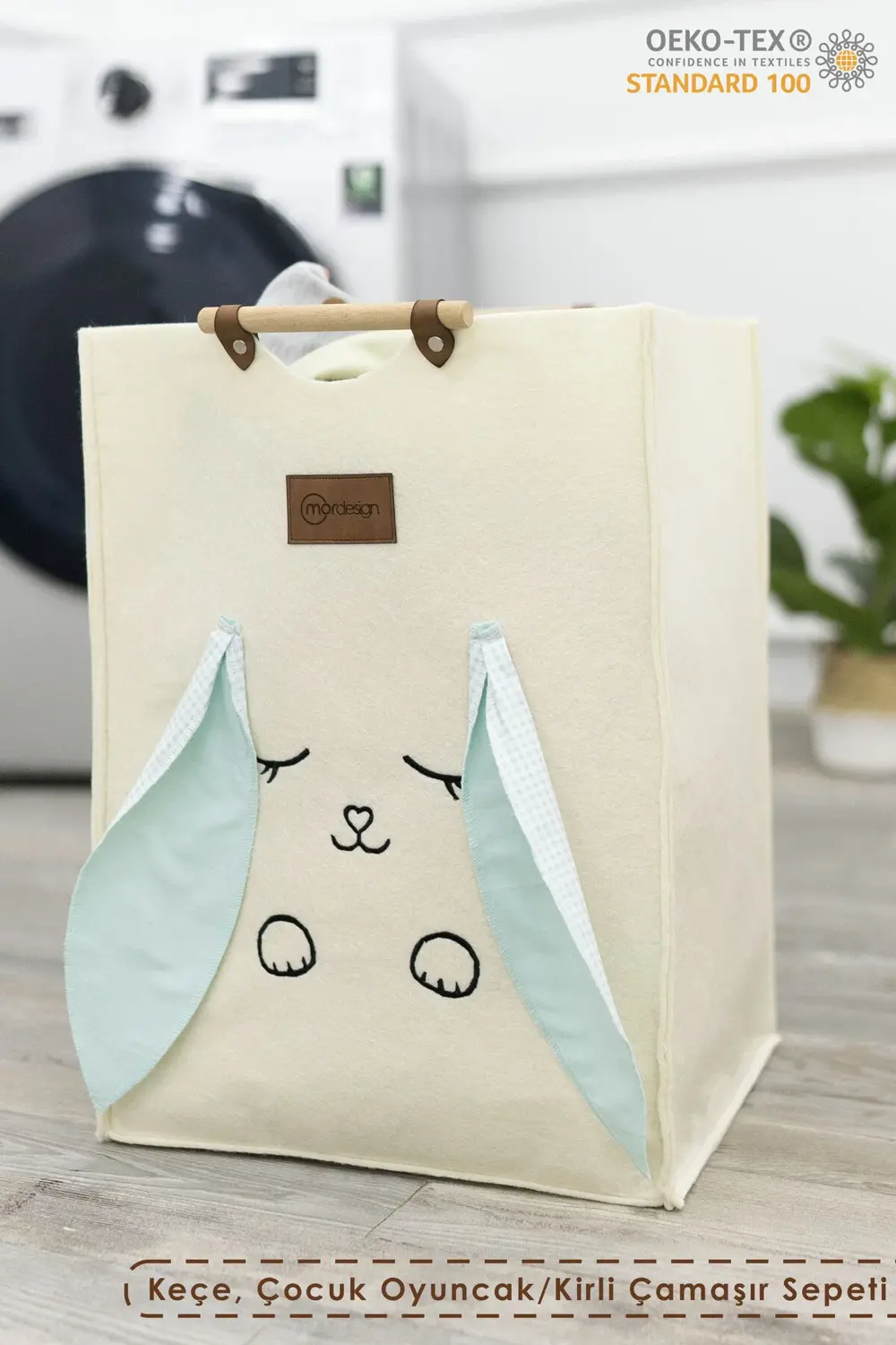 Keçe Çocuk Oyuncak/Kirli Çamaşır Depolama Sepeti, Çok Amaçlı Sakl