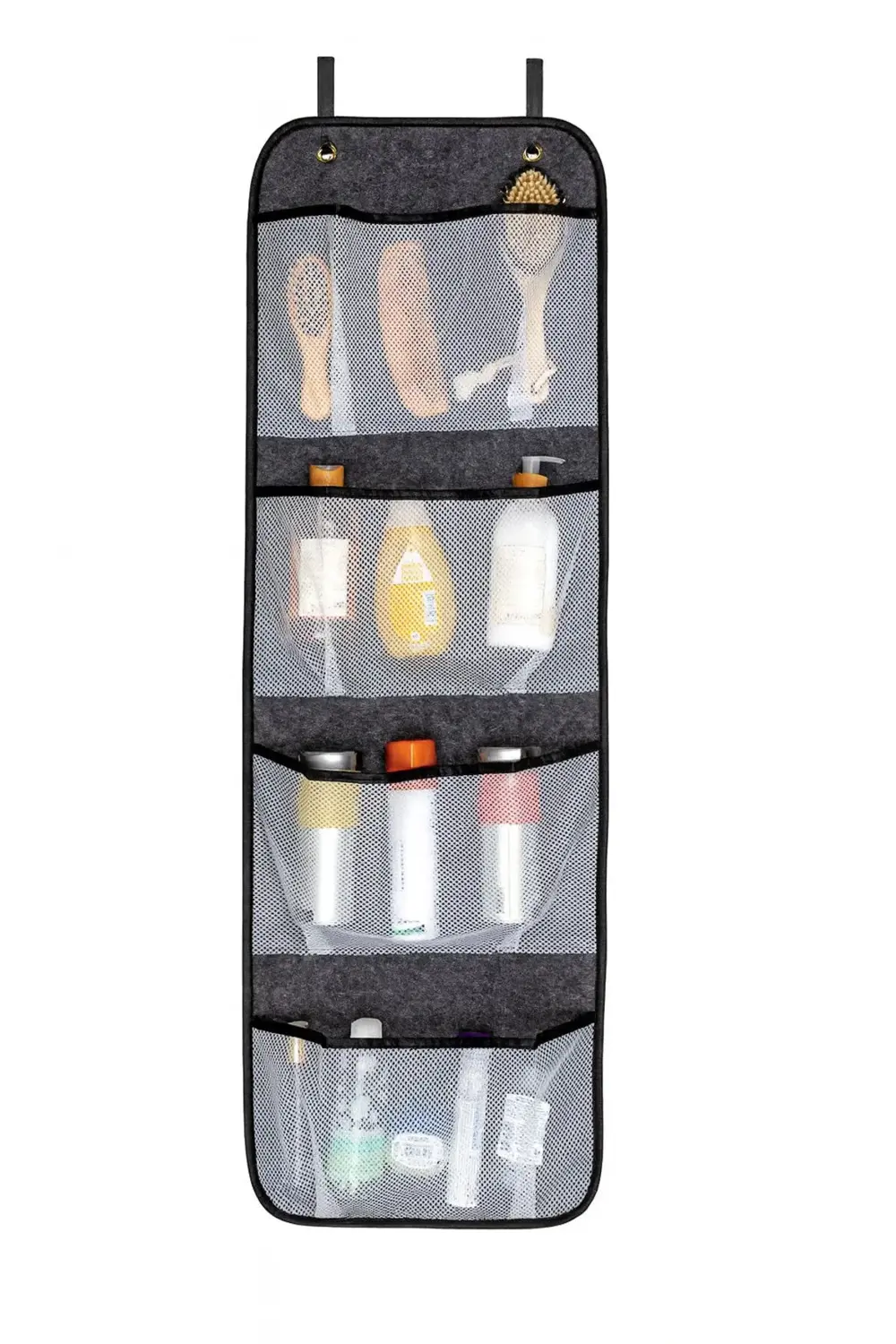 Pazar Kapısı Keçe Kapı Arkası Organizer – 4 Bölmeli, Fileli Düzenleyici