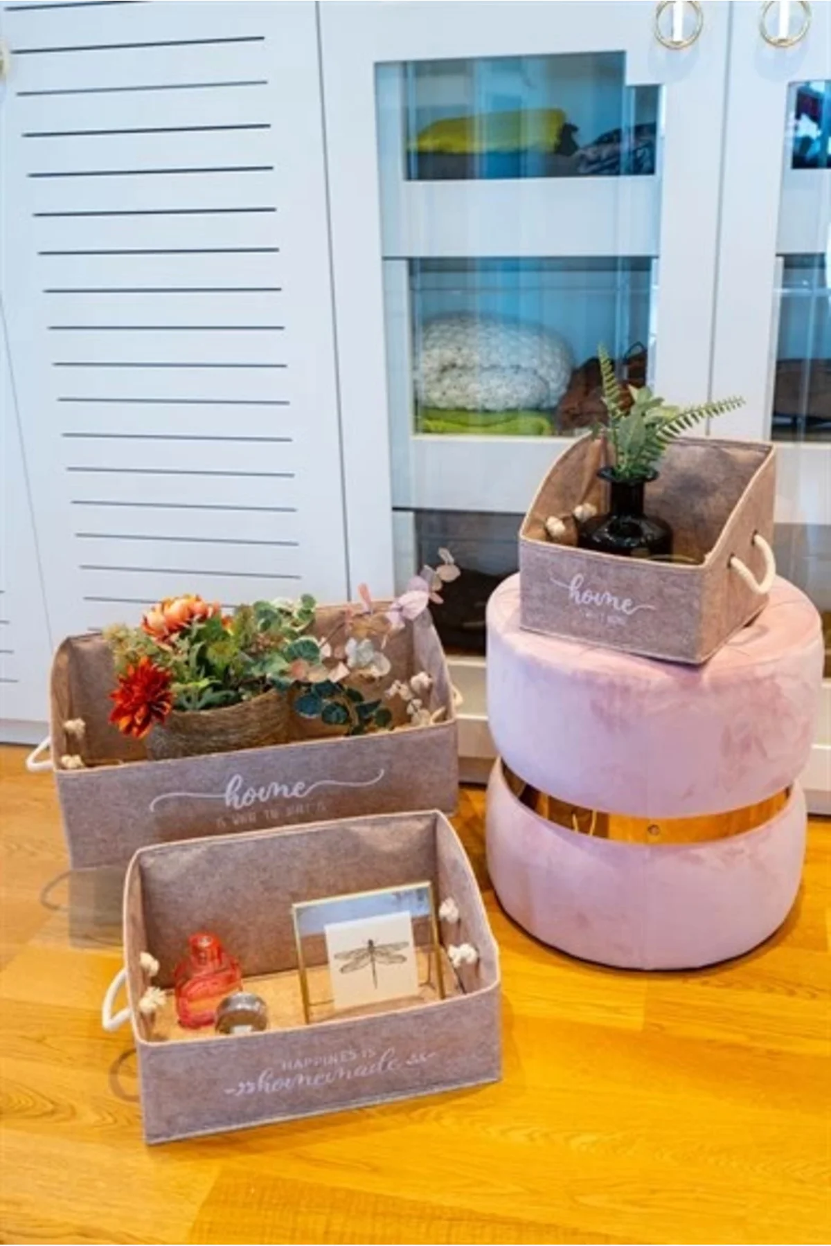 Keçe Raf Organizer Maxi Boy Kutu Düzenleyici - 03747 ( Lisinya )