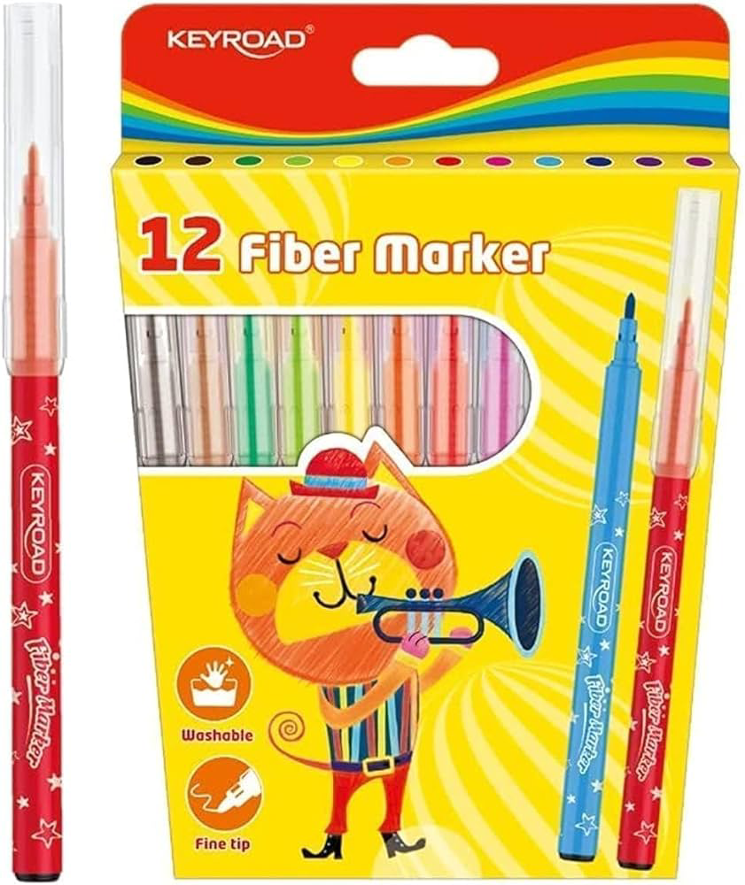 Keçeli Boya Kalemi 12 Renk