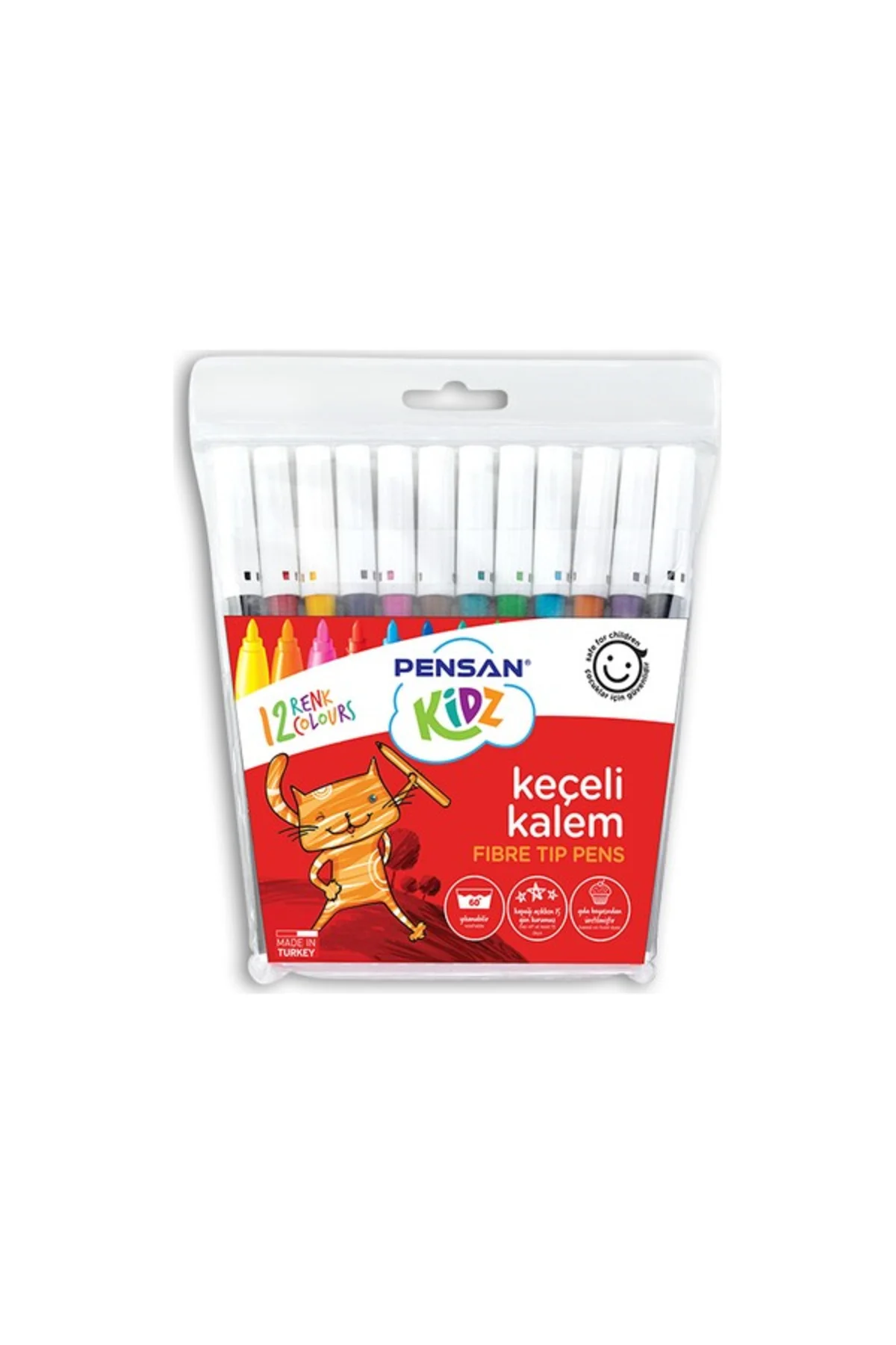 Keçeli Boya Kalemi Kidz 12 Renk 99060