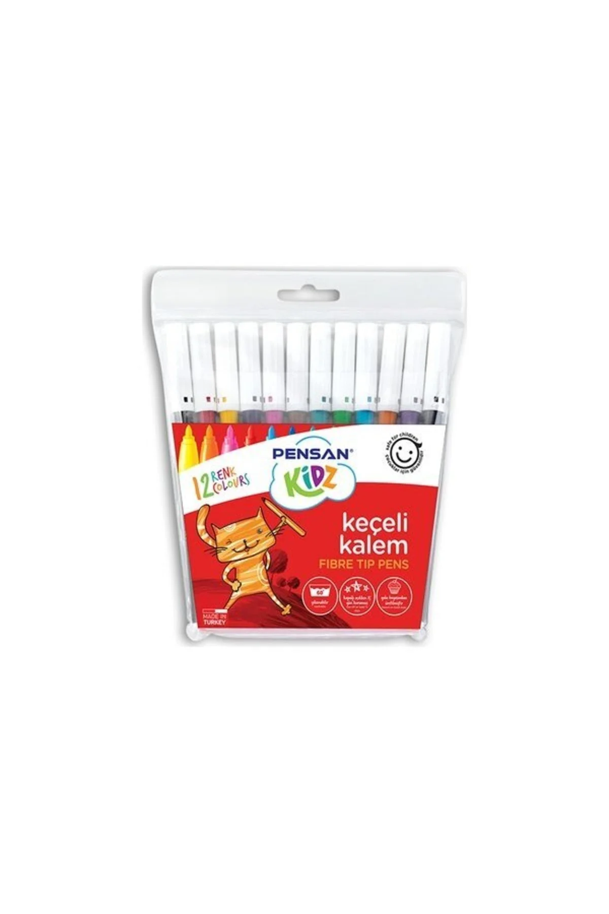 Keçeli Boya Kalemi Kidz 12 Renk 99060