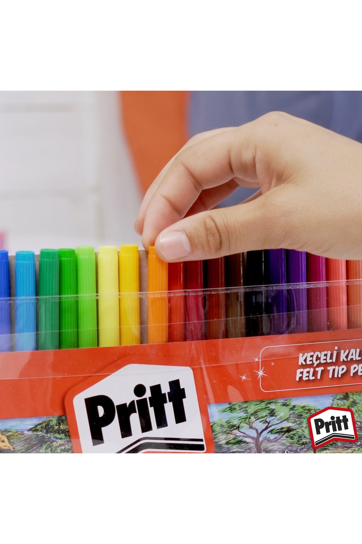 Pritt Keçeli Kalem Seti 24'Lü - Yıkanabilir Ve Dayanıklı Renkler, 1. Sı