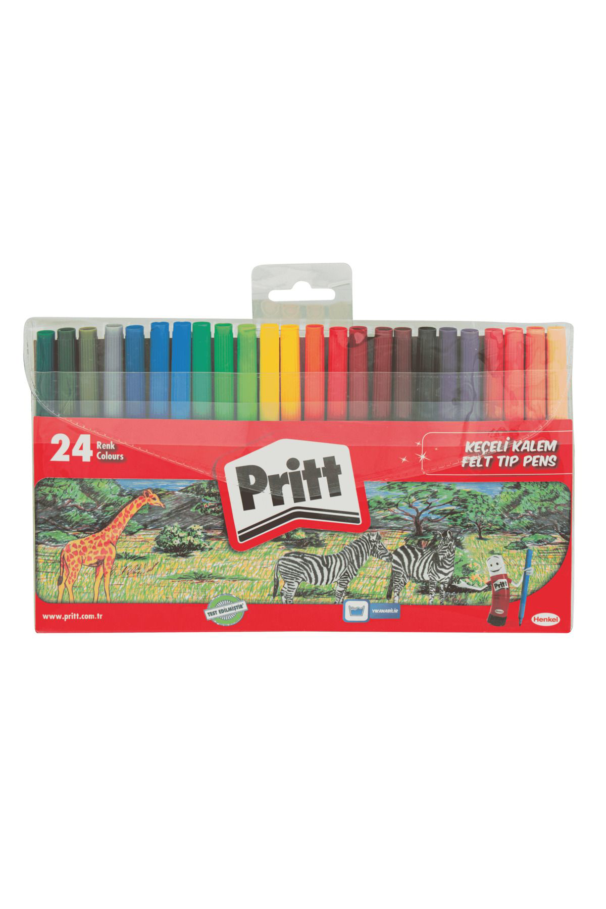Pritt Keçeli Kalem Seti 24'Lü - Yıkanabilir Ve Dayanıklı Renkler, 1. Sı