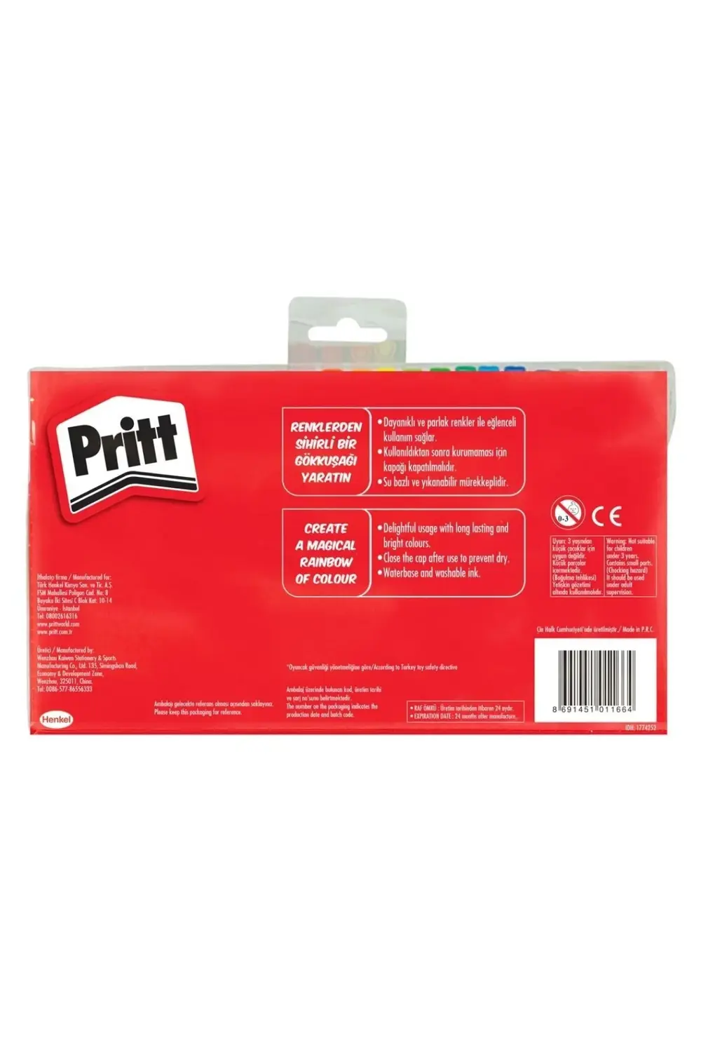 Keçeli Kalem Seti 24'lü - Yıkanabilir Ve Dayanıklı Renkler, 1. Sı