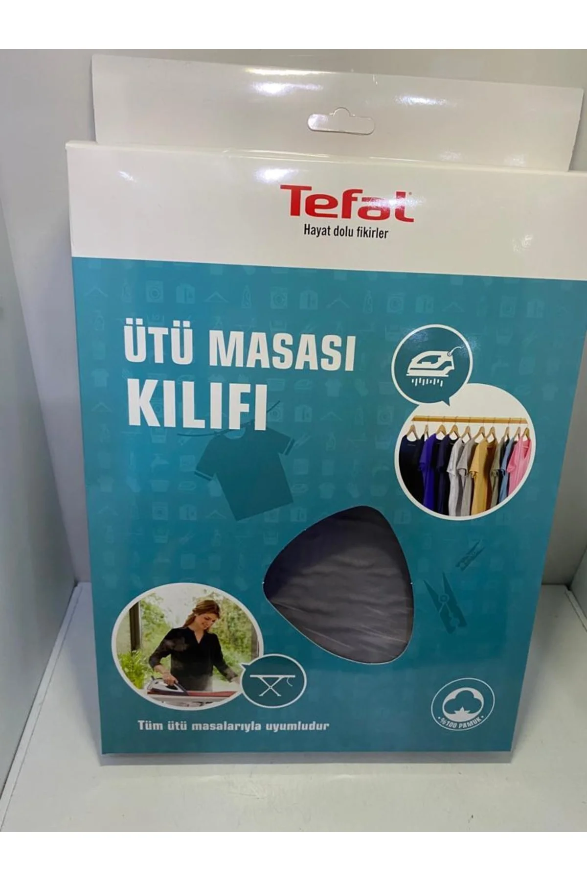 Keçeli Ütü Masası Kılıfı Isıya Dayanıklı %100 Pamuk Kumaş 140x52cm Keçeli Ütü Masası Kılıfı Isıya Dayanıklı %100 Pamuk Kumaş 140x52cm