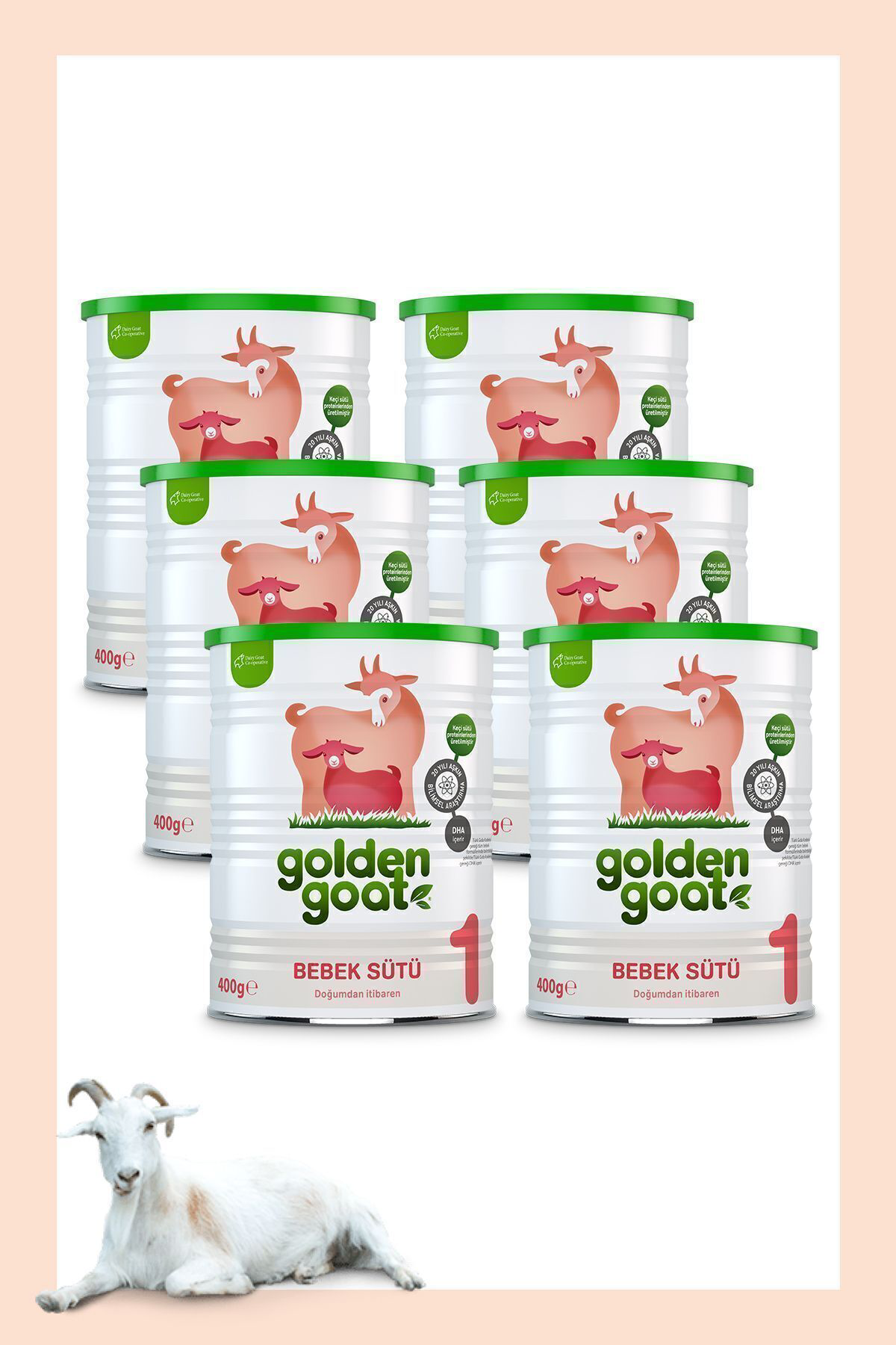 Golden Goat Keçi Bebek Sütü 1 Numara 400 Gr 6'Li Paket