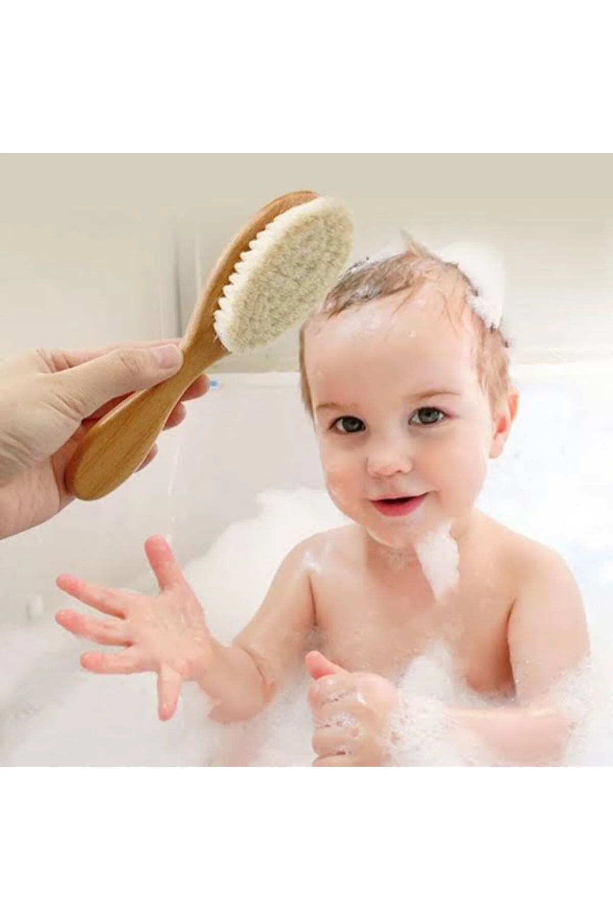 Keçi Kılı Organik Bebek Banyo Tarağı