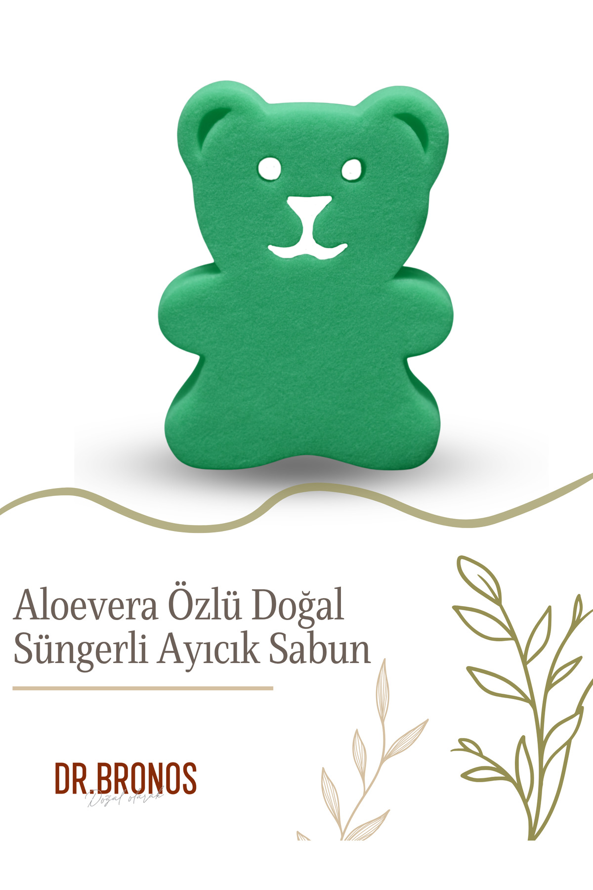 Keçi Sütü Özlü Doğal Süngerli Ayıcık Sabun 135 gr