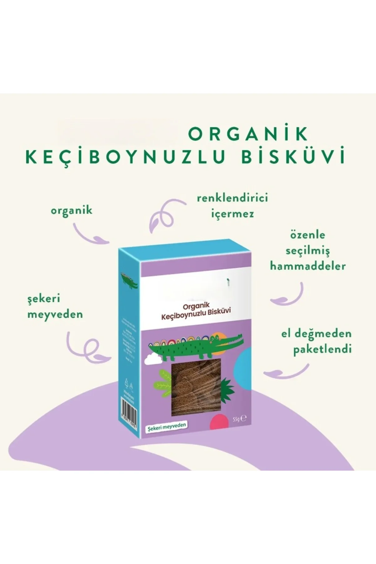 Keçiboynuzlu Bisküvi 55gr