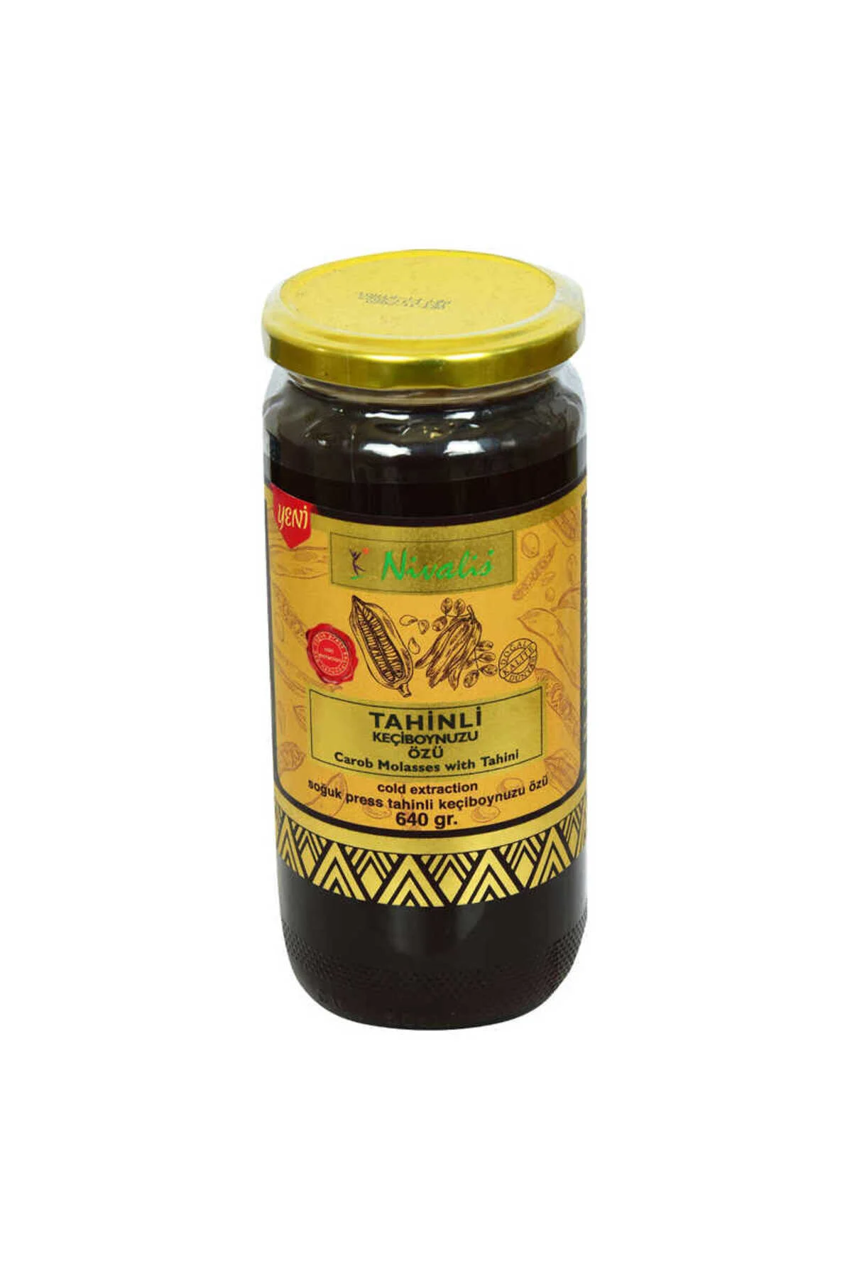 Keçiboynuzu Özü Harnup Özü Tahinli Soğuk Press Cam Kavanoz 640 Gr