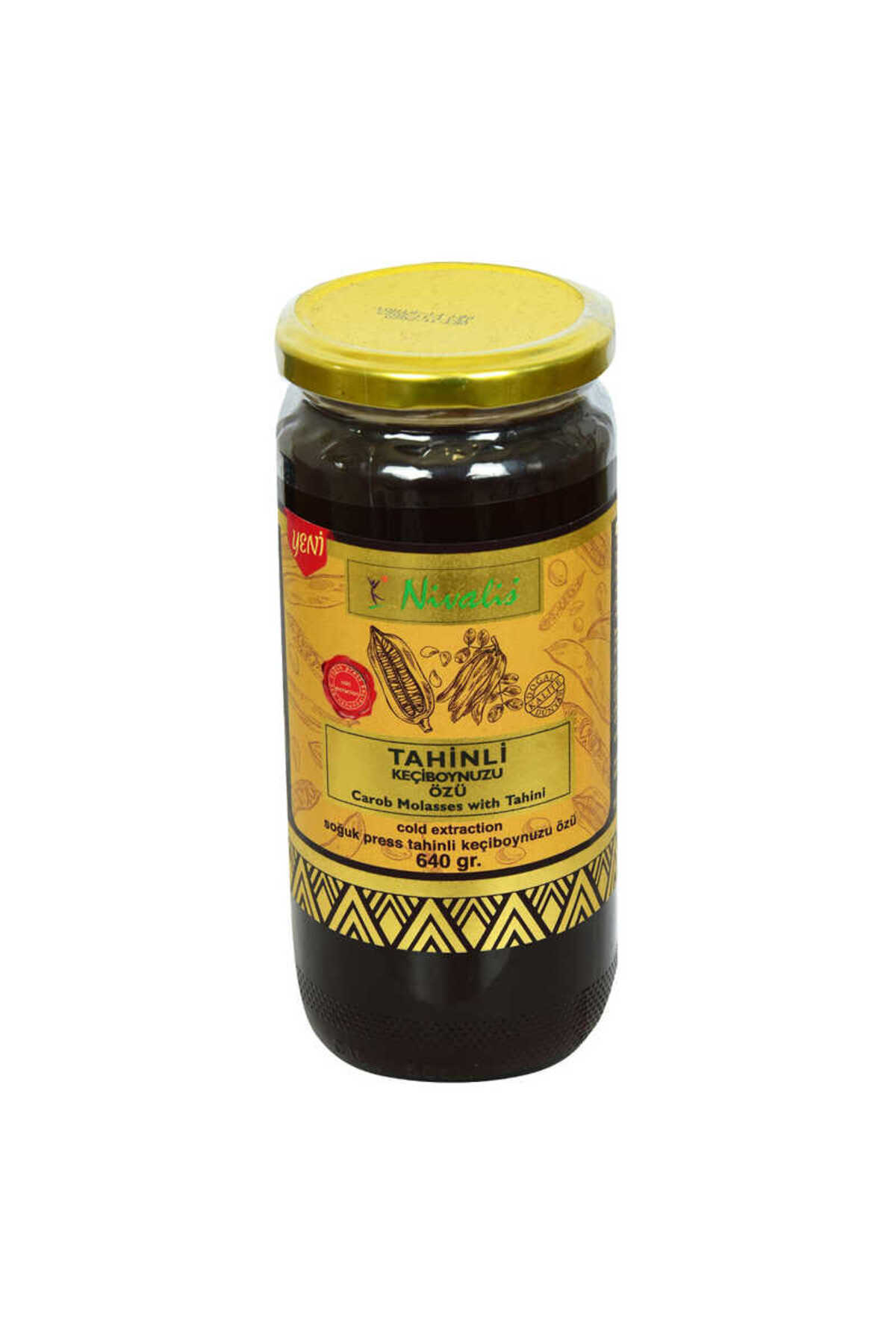 Nokteria  Keçiboynuzu Özü Harnup Özü Tahinli Soğuk Press Cam Kavanoz 640 Gr