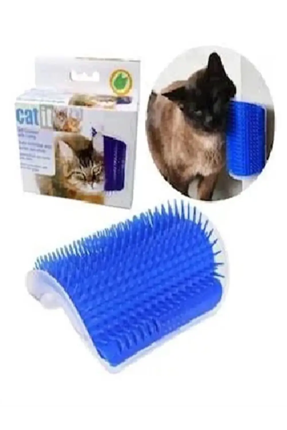 Kedi Bakım Seti (Avokado Kedi Yalama Oyuncağı+Tırnak makası+ Tüy