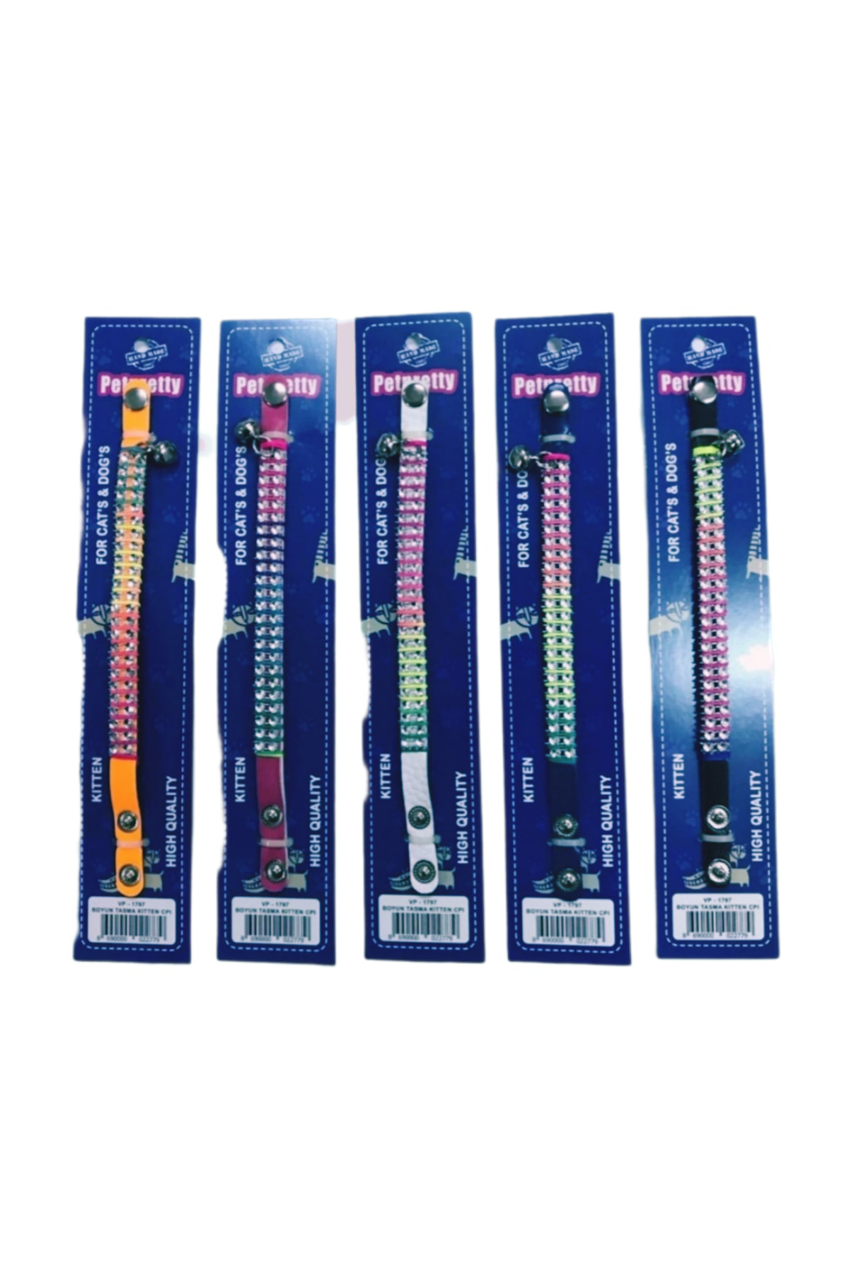 Petprety Kedi Boyun Taşlı Tasma (20 Cm X 10 Mm)