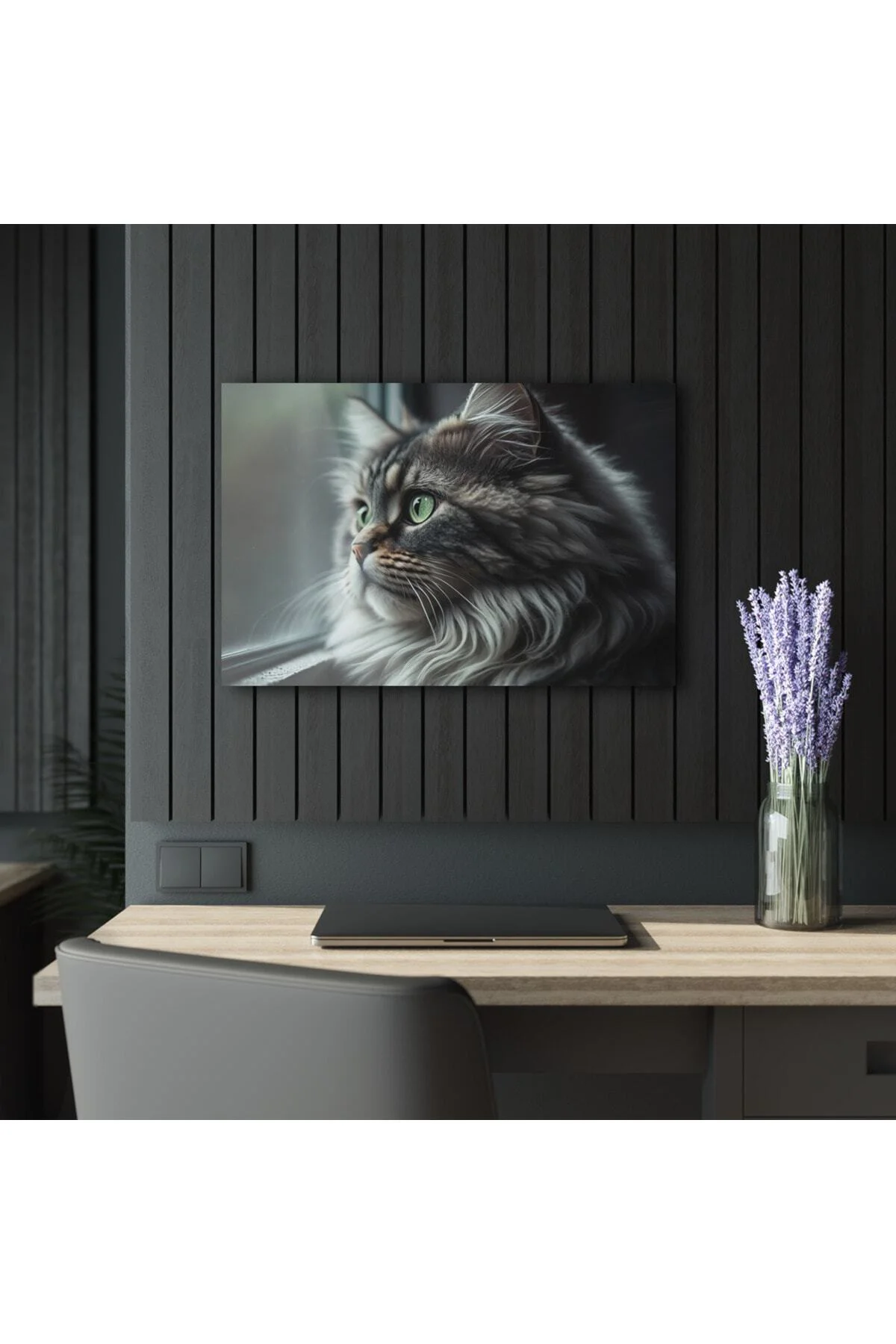 Kedi Cam Tablo Duvar Dekoru 2