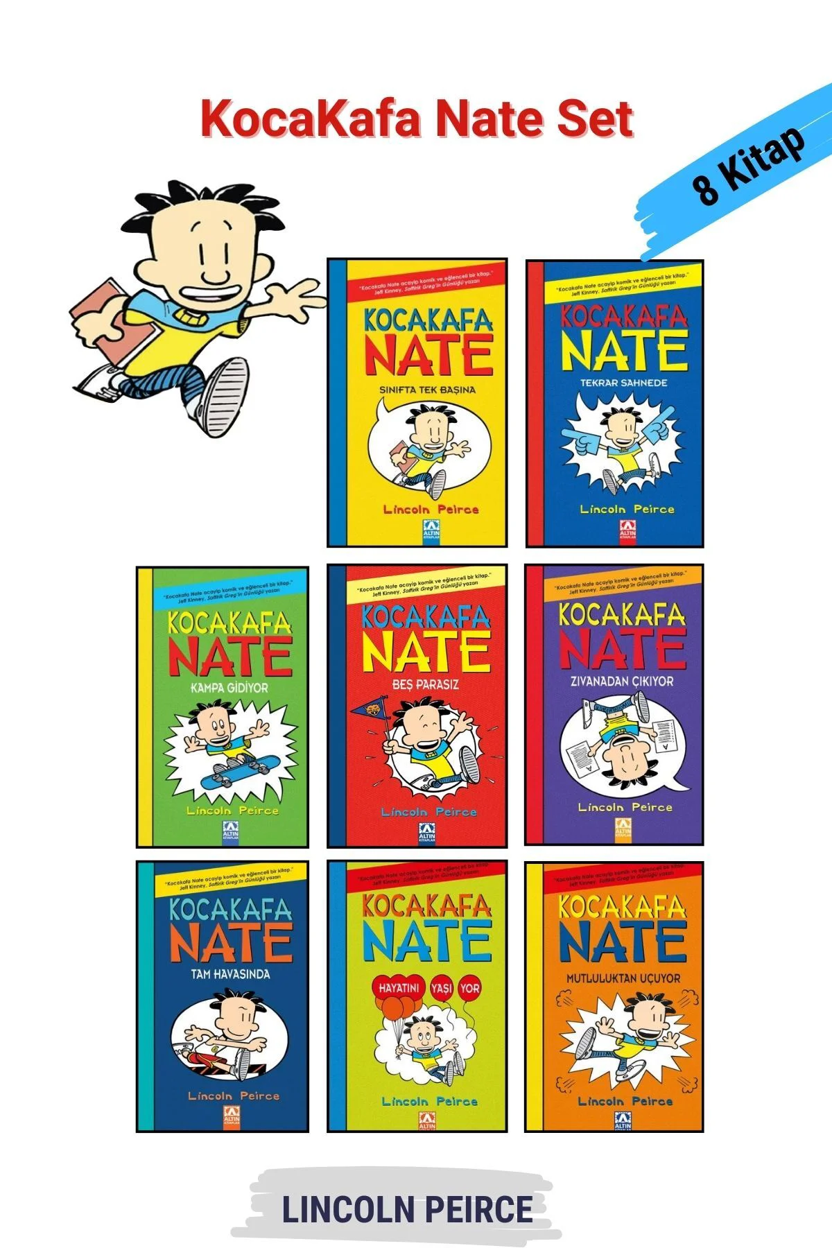 Kedi Çocuk 3 Kitap + KocaKafa Nate 8 Kitap - 11 Kitap Tam Set, Ço Kedi Çocuk 3 Kitap + KocaKafa Nate 8 Kitap - 11 Kitap Tam Set, Ço Fiyatı, Yorumları ve Özellikleri