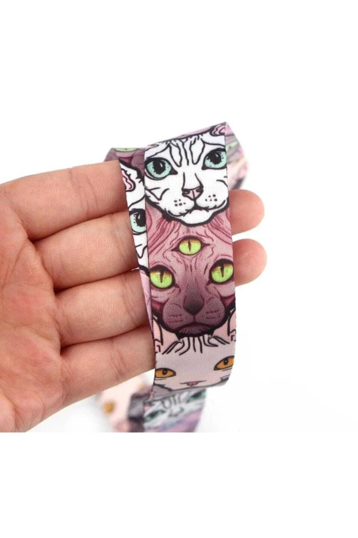 Kedi Desen Model:1 Boyun Askı Ipi Yaka Kartı