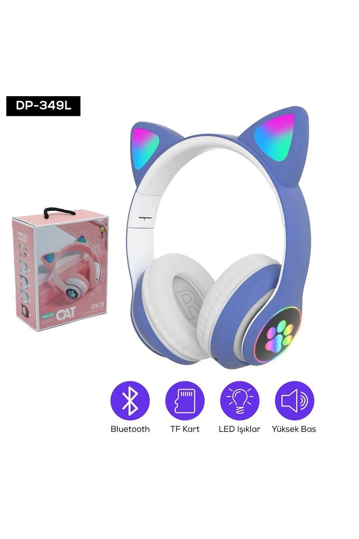 Kedi Figurlu Kulaklık - Lisinya