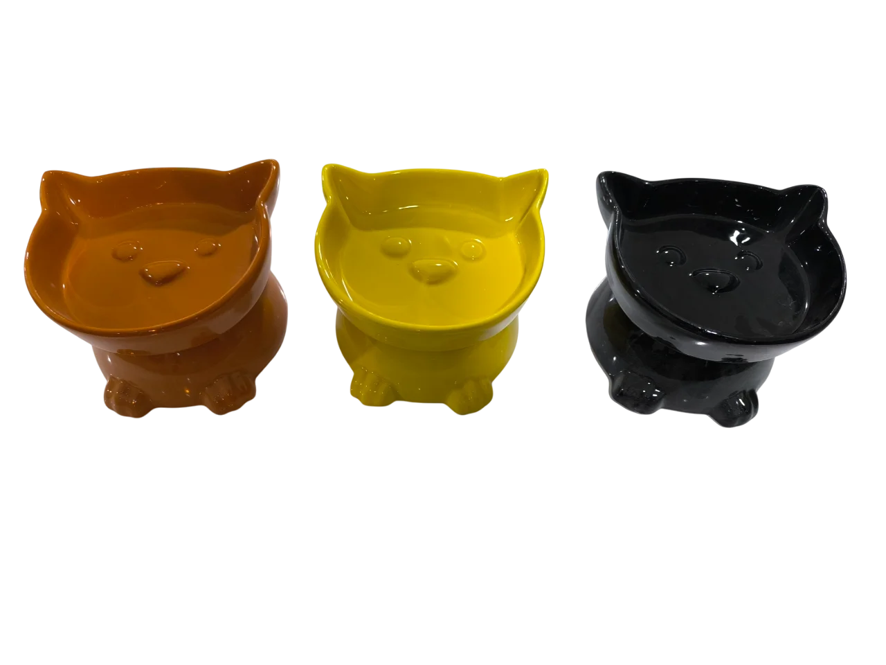 Kedi Kafalı Yüksek Seramik Mama Su Kabı 250 ml Çeşitli Renklerde Kedi Kafalı Yüksek Seramik Mama Su Kabı 250 ml Çeşitli Renklerde