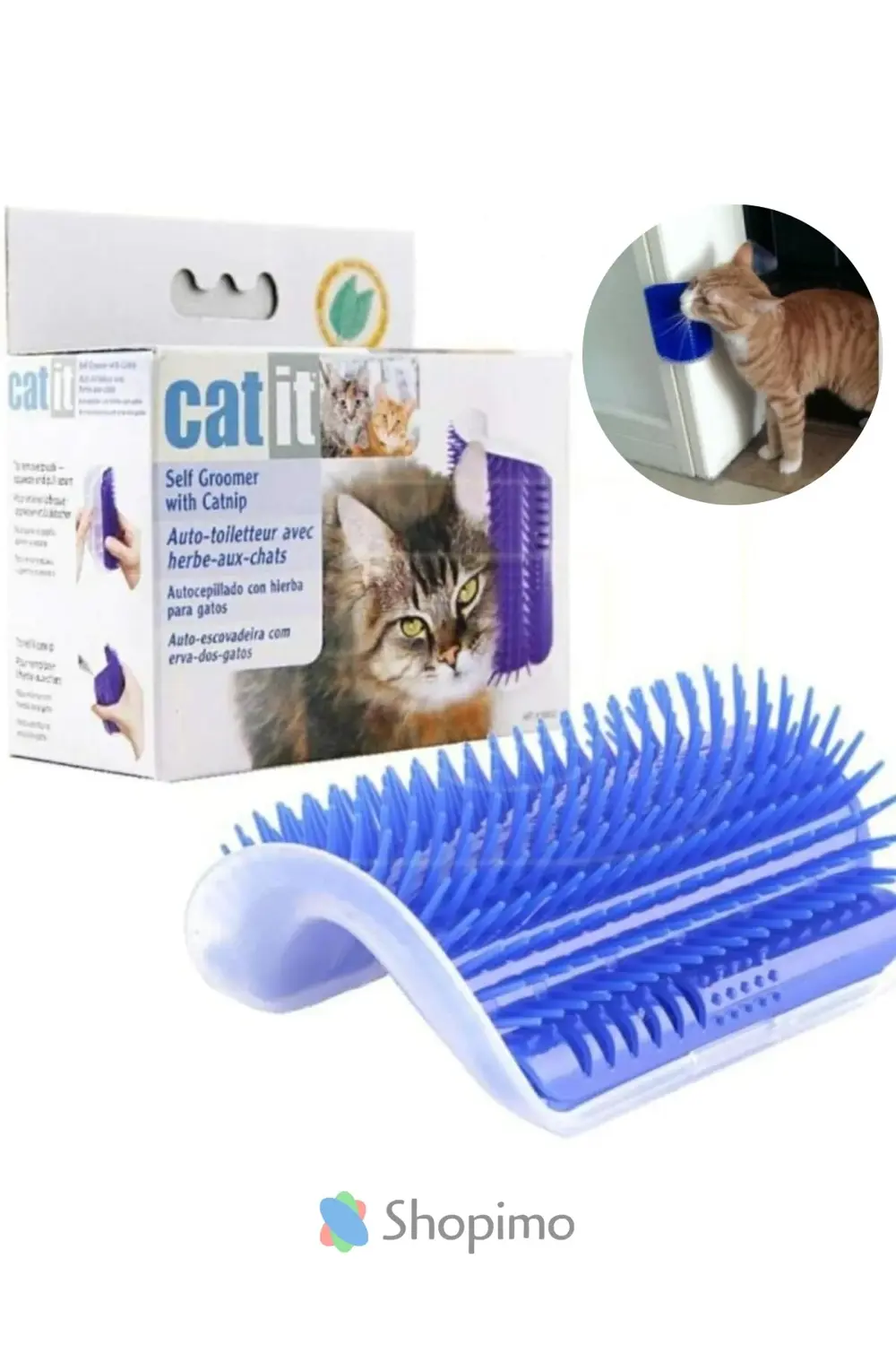 Kedi Kaşınma Aparatı - Duvara Monte Edilebilir Tüy Toplayıcı & Ma