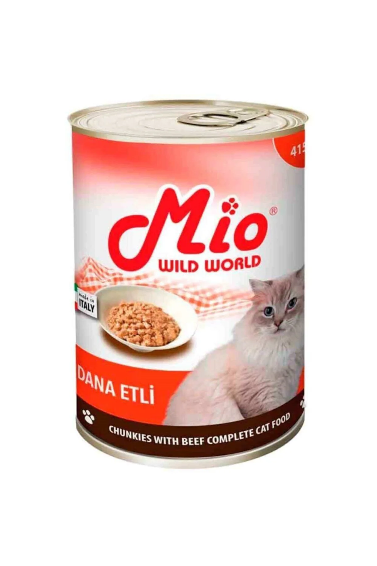 Kedi Konservesi Dana Etli 2 ADET415 gr