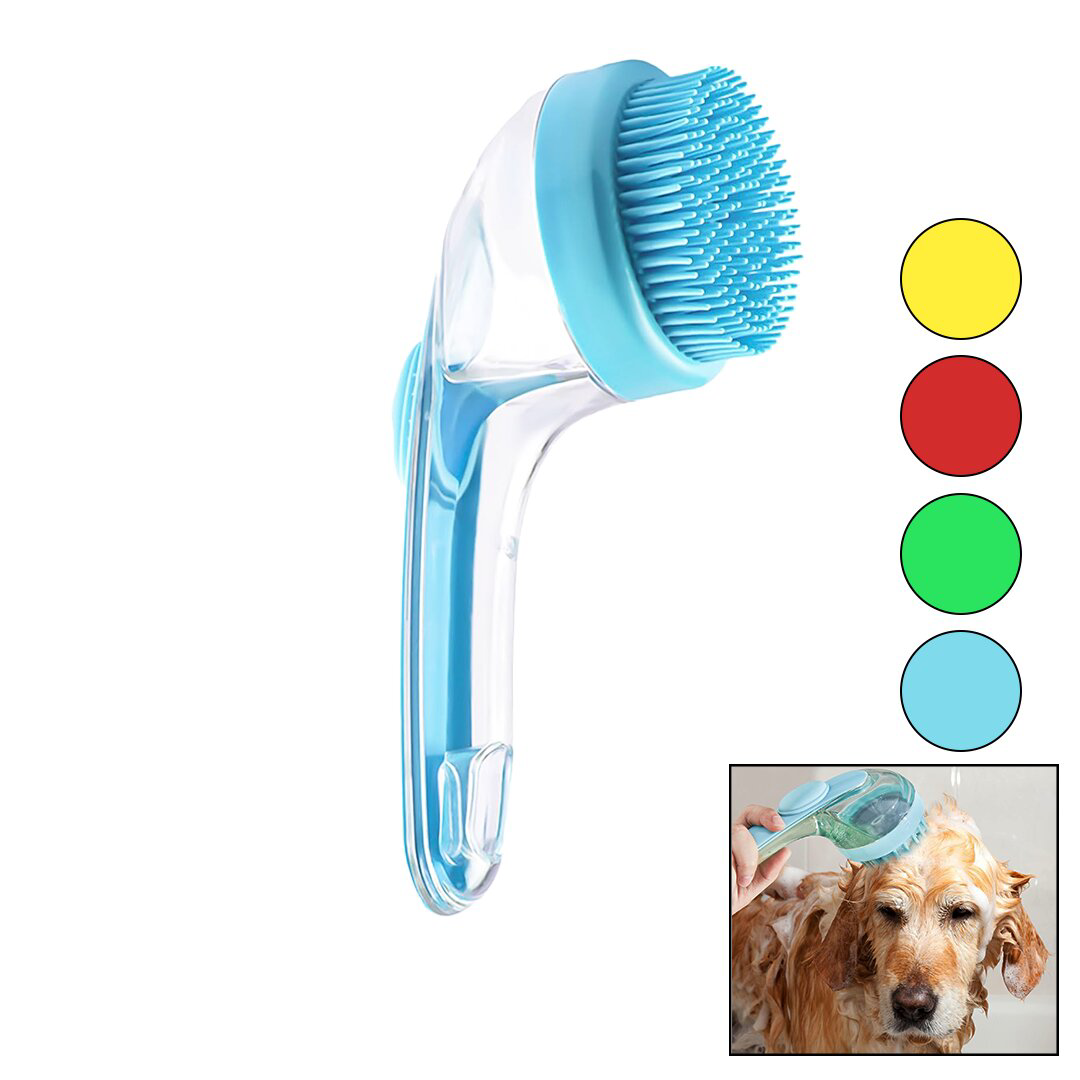 KEDİ - KÖPEK - EVCİL HAYVAN YIKAMAFIRÇASI SİLİKON ŞAMPUAN HAZNELİ