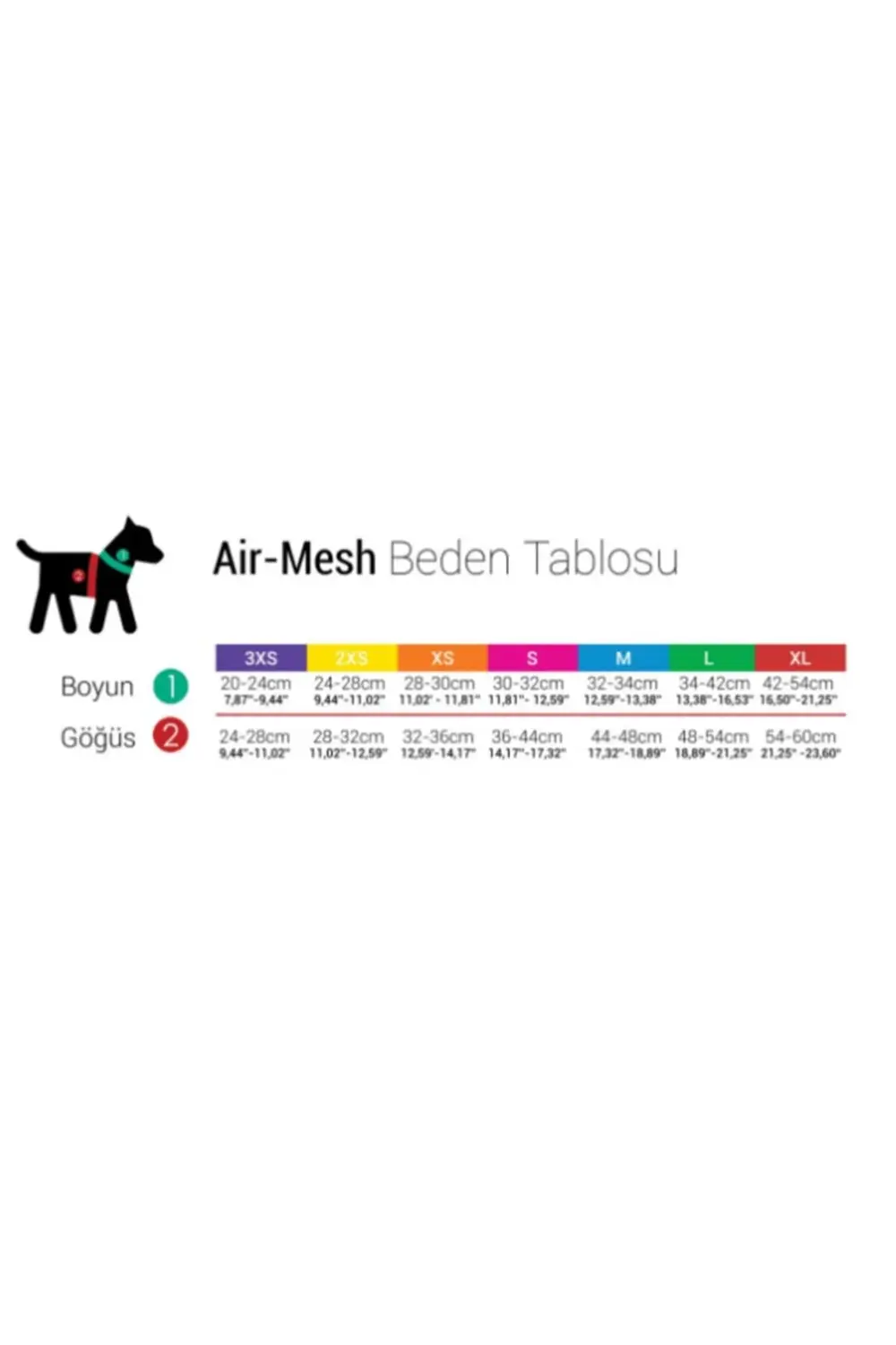 Kedi Köpek Göğüs Tasması - Xl
