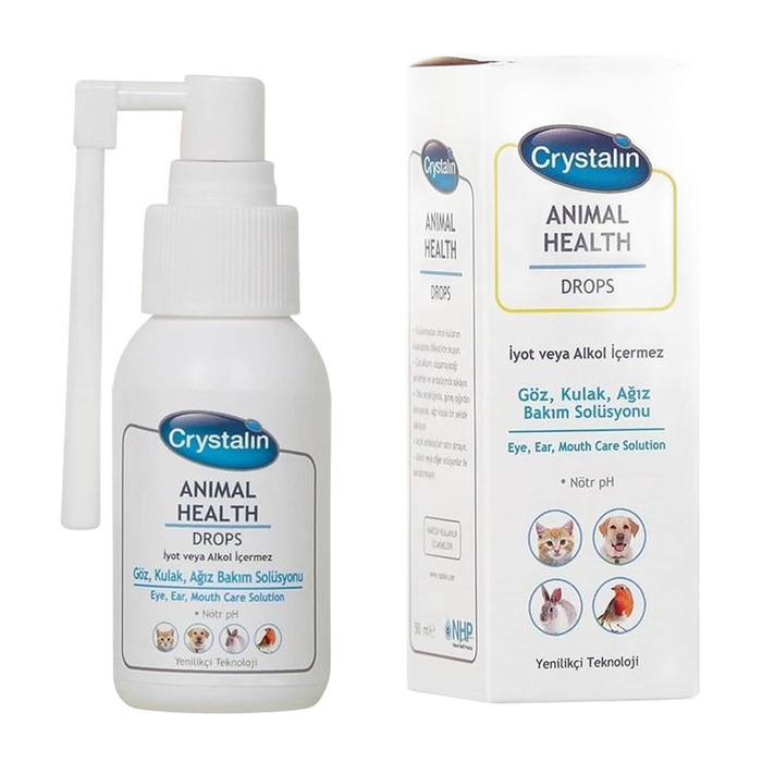Crystalin Kedi Köpek İçin Göz Kulak Ve Ağiz Bakim Solüsyonu 100 Ml
