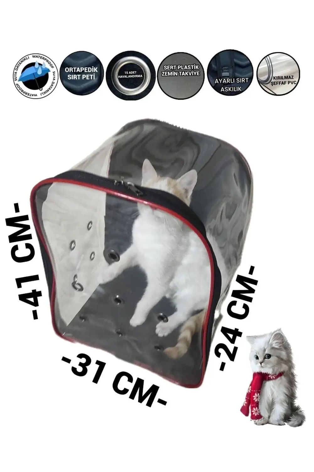 Kedi Köpek Kuş Taşıma Çantası