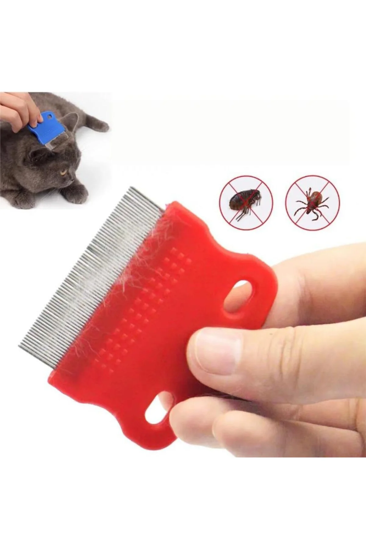 Kedi Köpek Pire Tarağı ve Gözyaşı Lekesi Tarağı 1.Sınıf Kaliteli