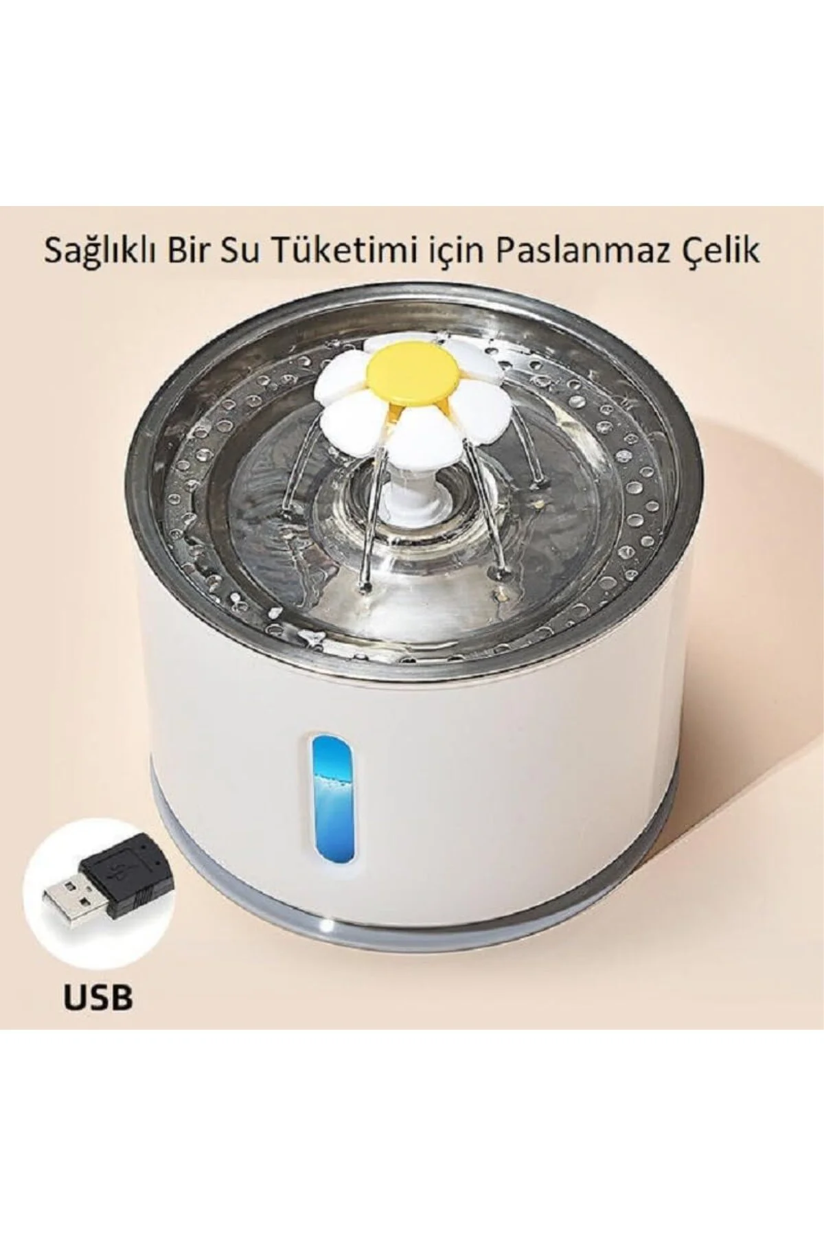Kedi Köpek Su Pınarı, Çelik Başlıklı Su Sebili, Otomatik Su Sebil