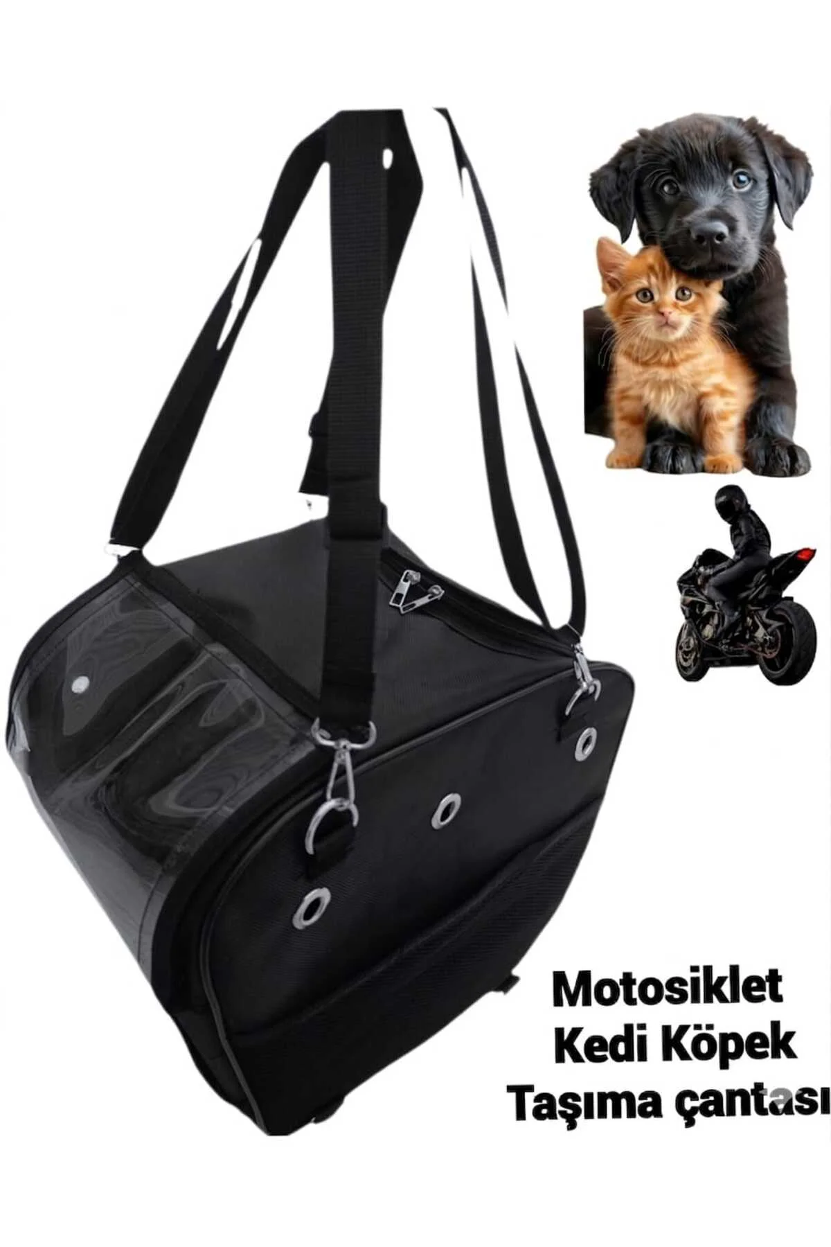 KEDİ KÖPEK TAŞIMA MOTOSİKLET ÇANTASI